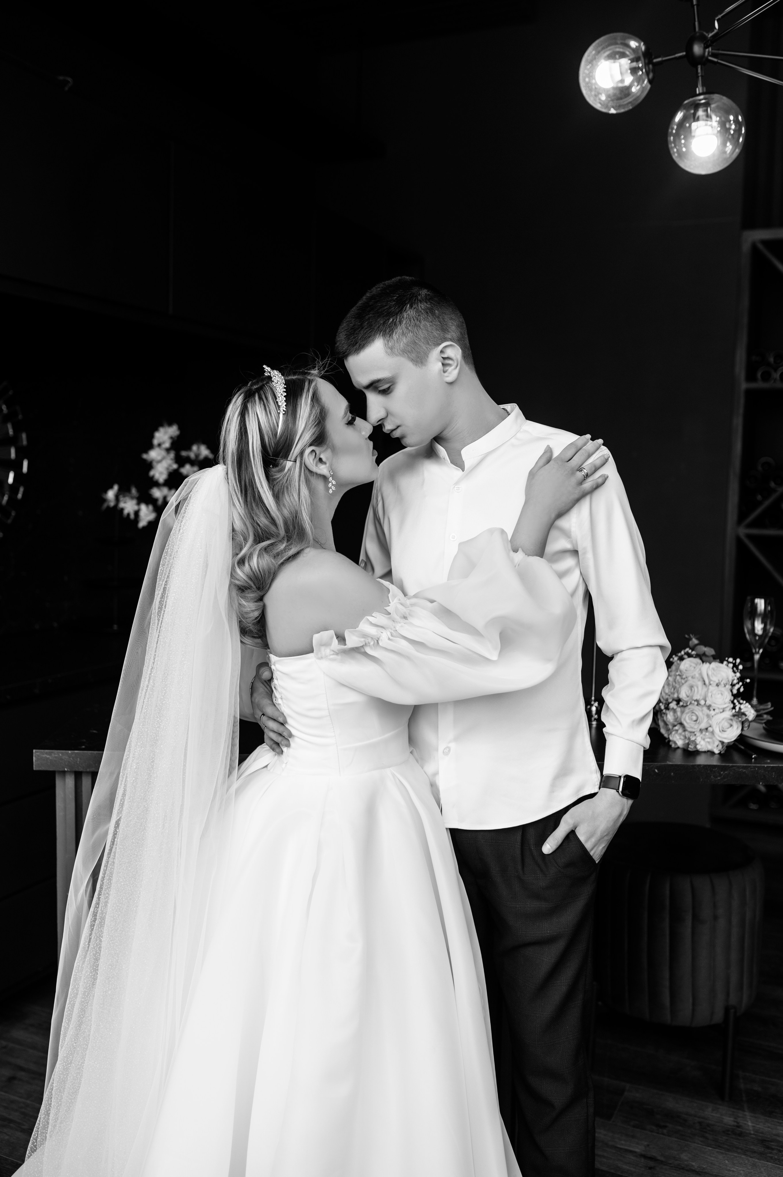 Свадебная фотосессия в фотостудии Аврора зал Эклипс. Семейный и свадебный фотограф в Донецке и Макеевке Дяченко Наталья