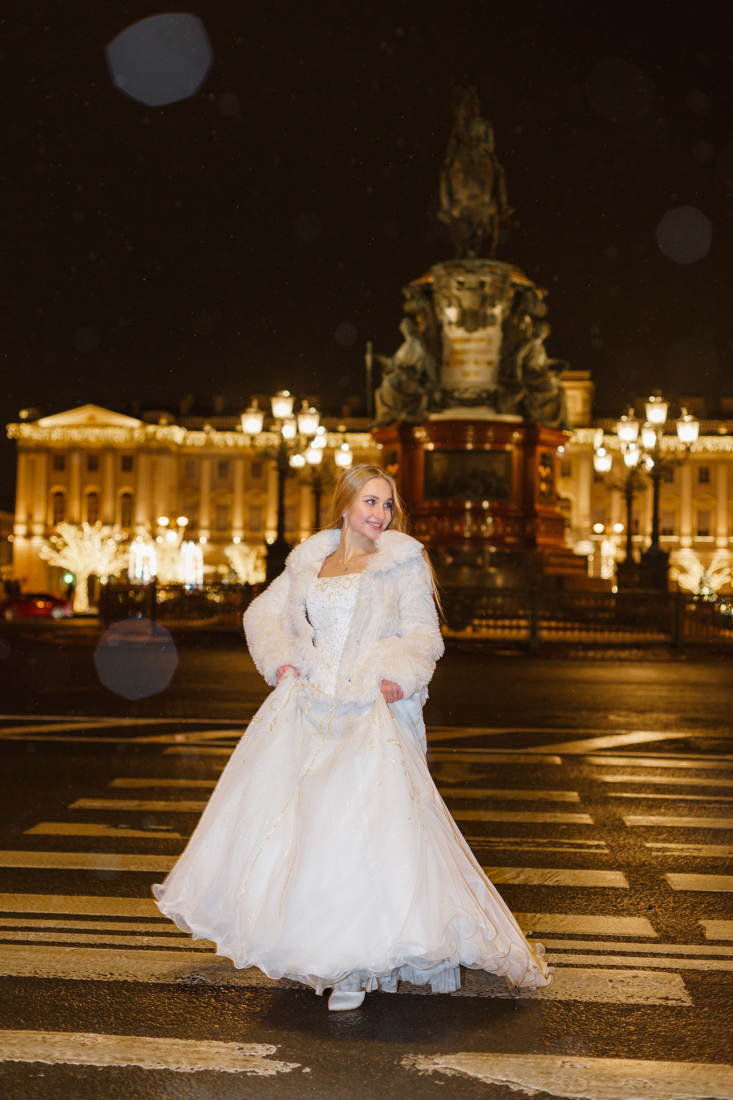 Прогулка по Новогоднему ночному Санкт- Петербургу. Свадебный и семейный фотограф Спб Бошман Ирина