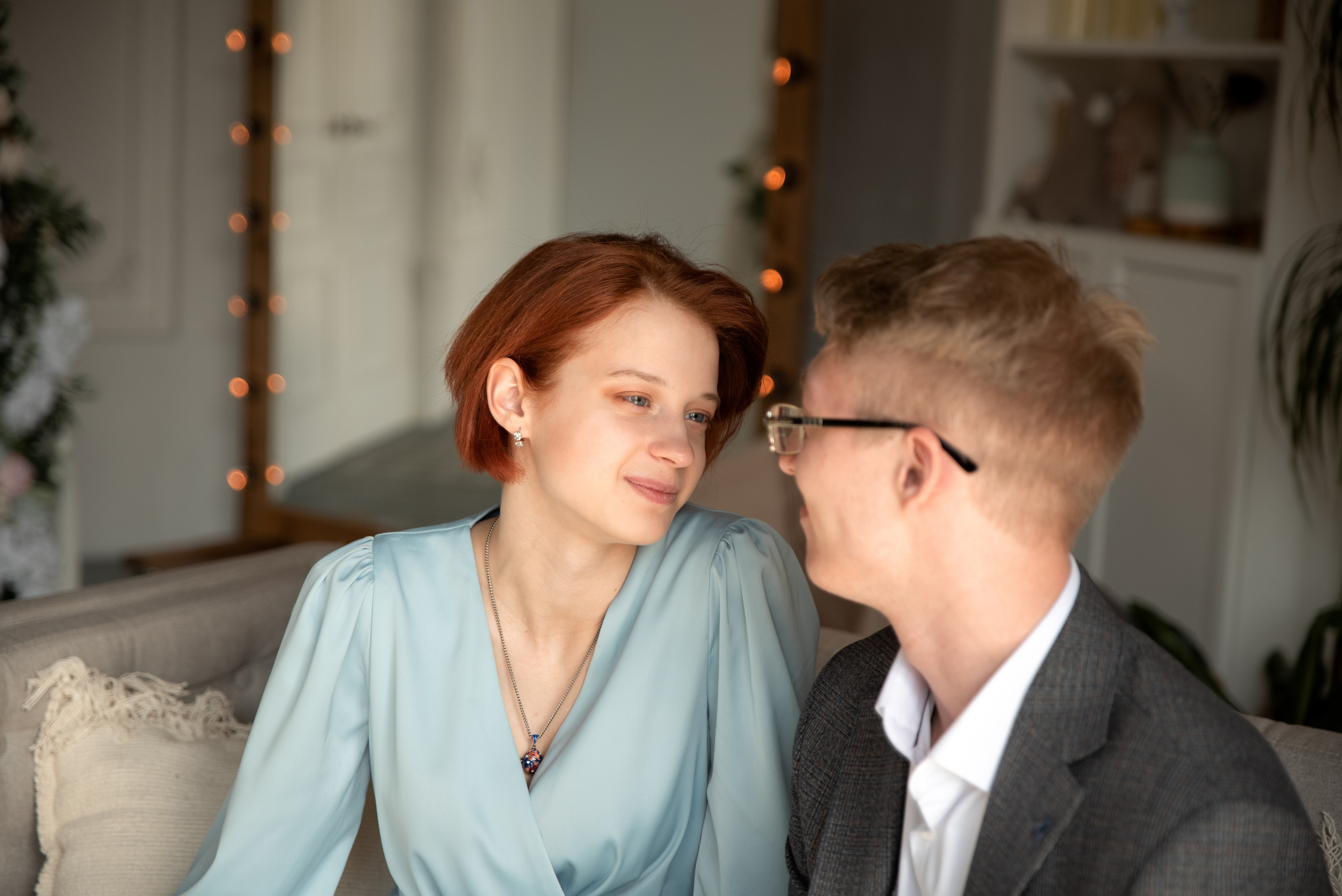 Дмитрий и Марина. LOVESTORY в студии. Семейный и детский фотограф в Туле Светлана Воронкова