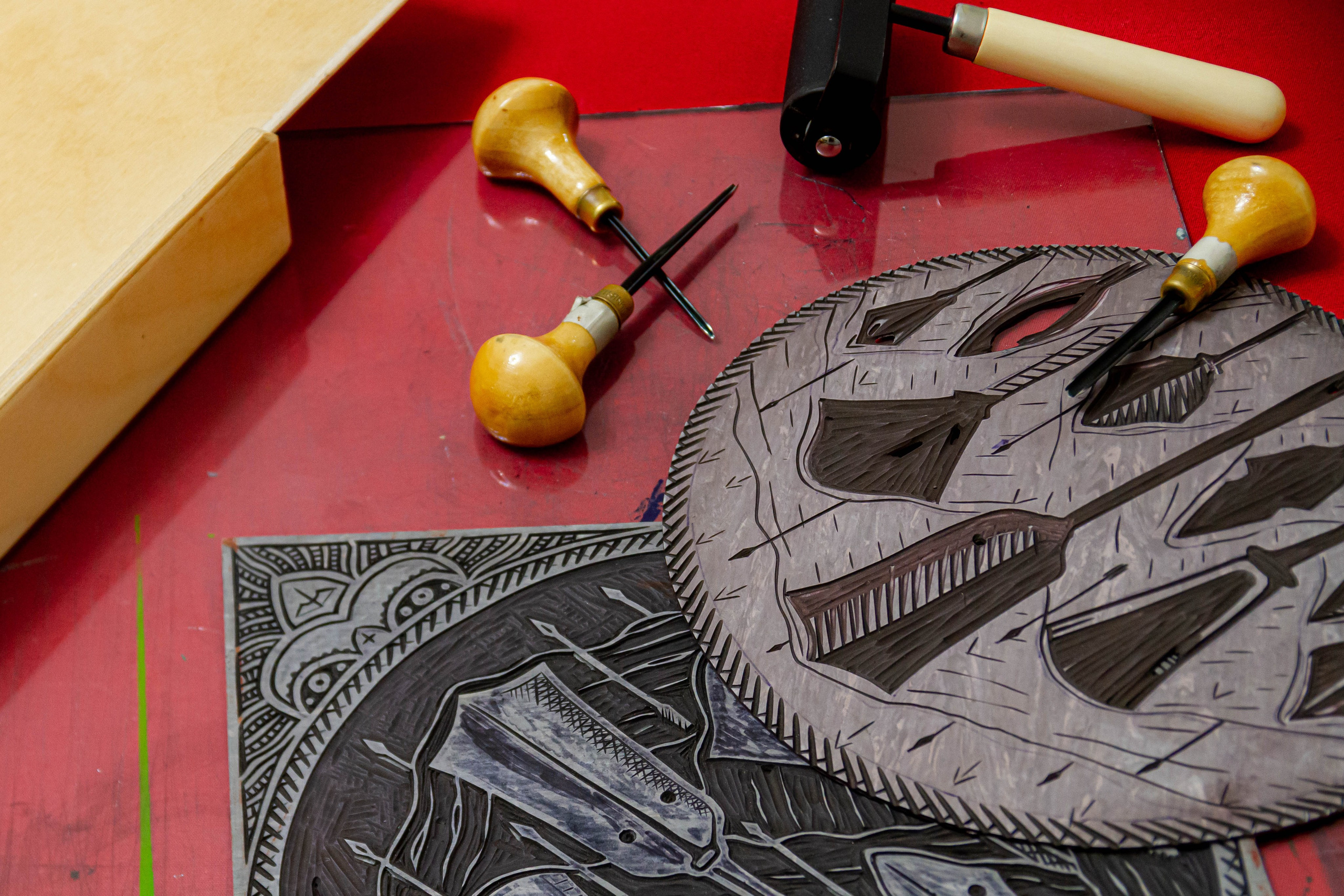 Мастер класс по линогравюре. Твой фотограф Алина Кочергина