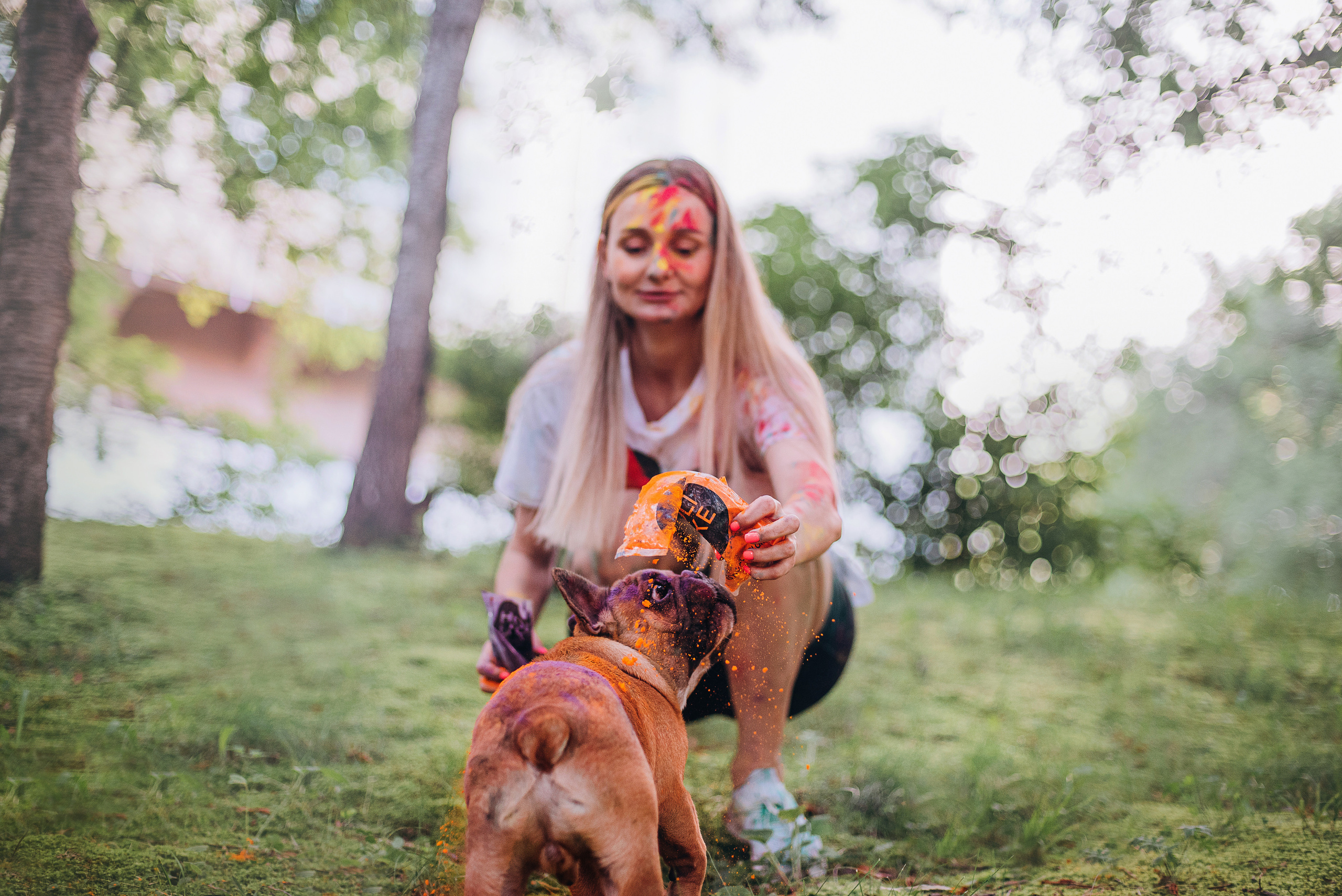 Рассвет в городе: французские бульдоги Лео и Фрэнк и Алена. Портфолио