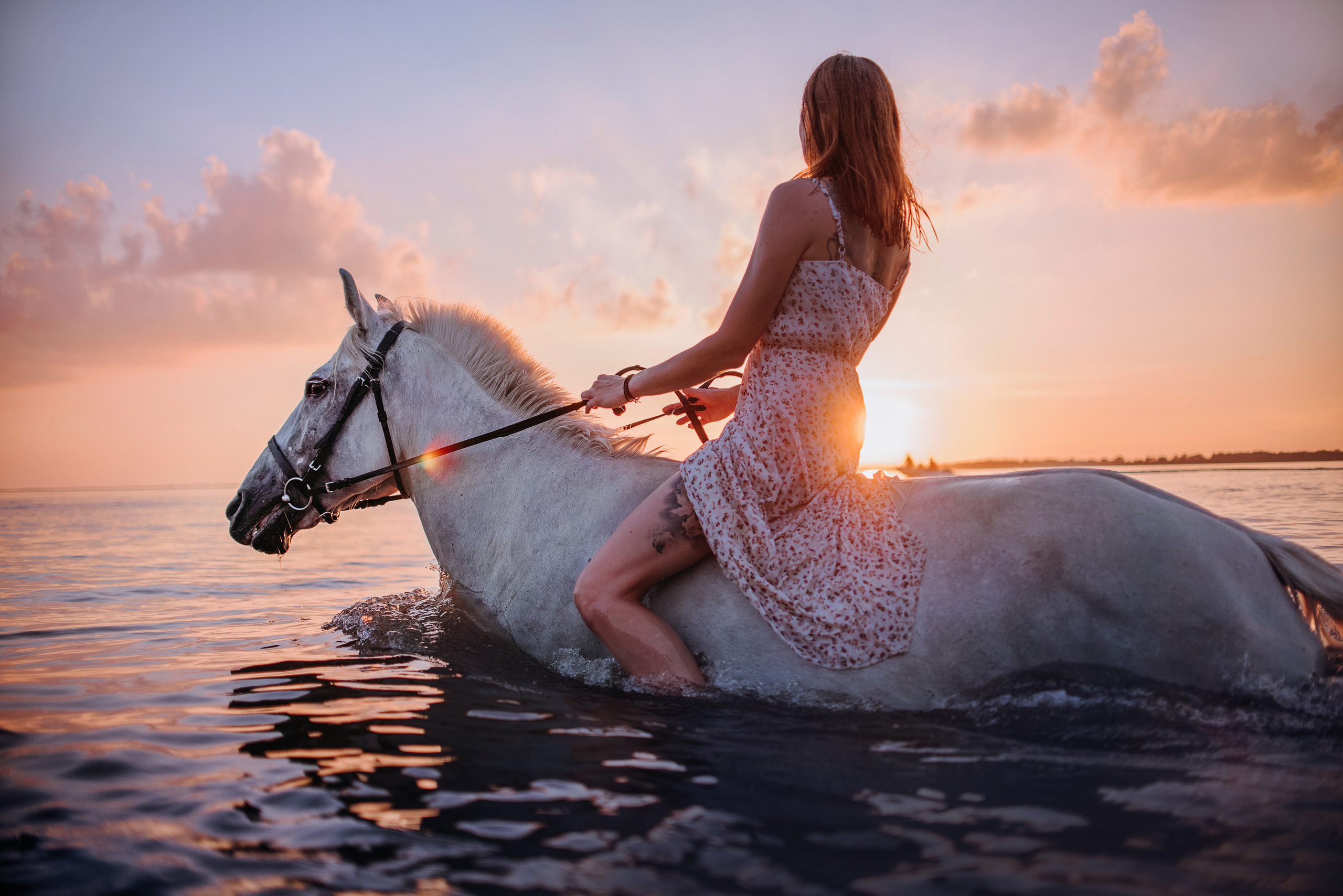 Конное: Лера и Злата на берегу. Портфолио