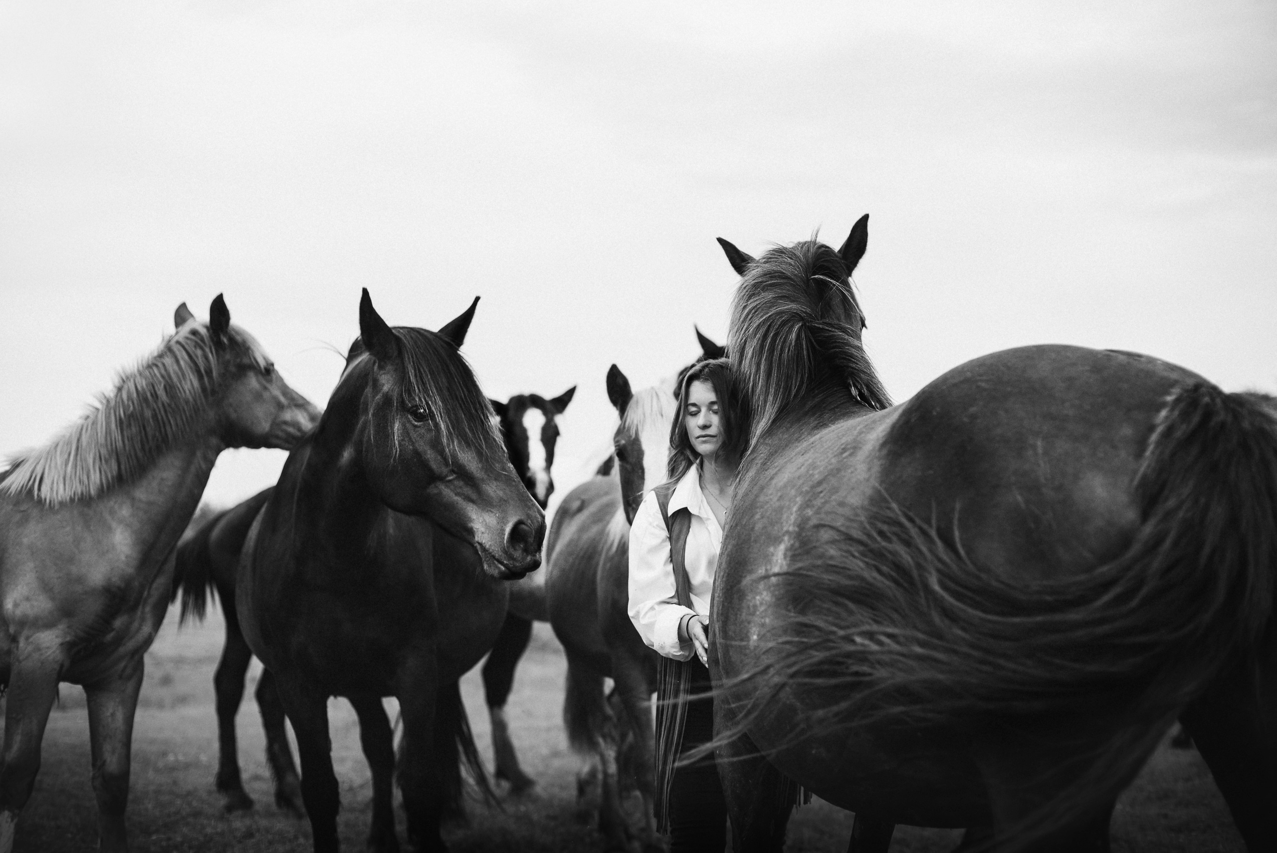 Конное: Катя и табун. Портфолио