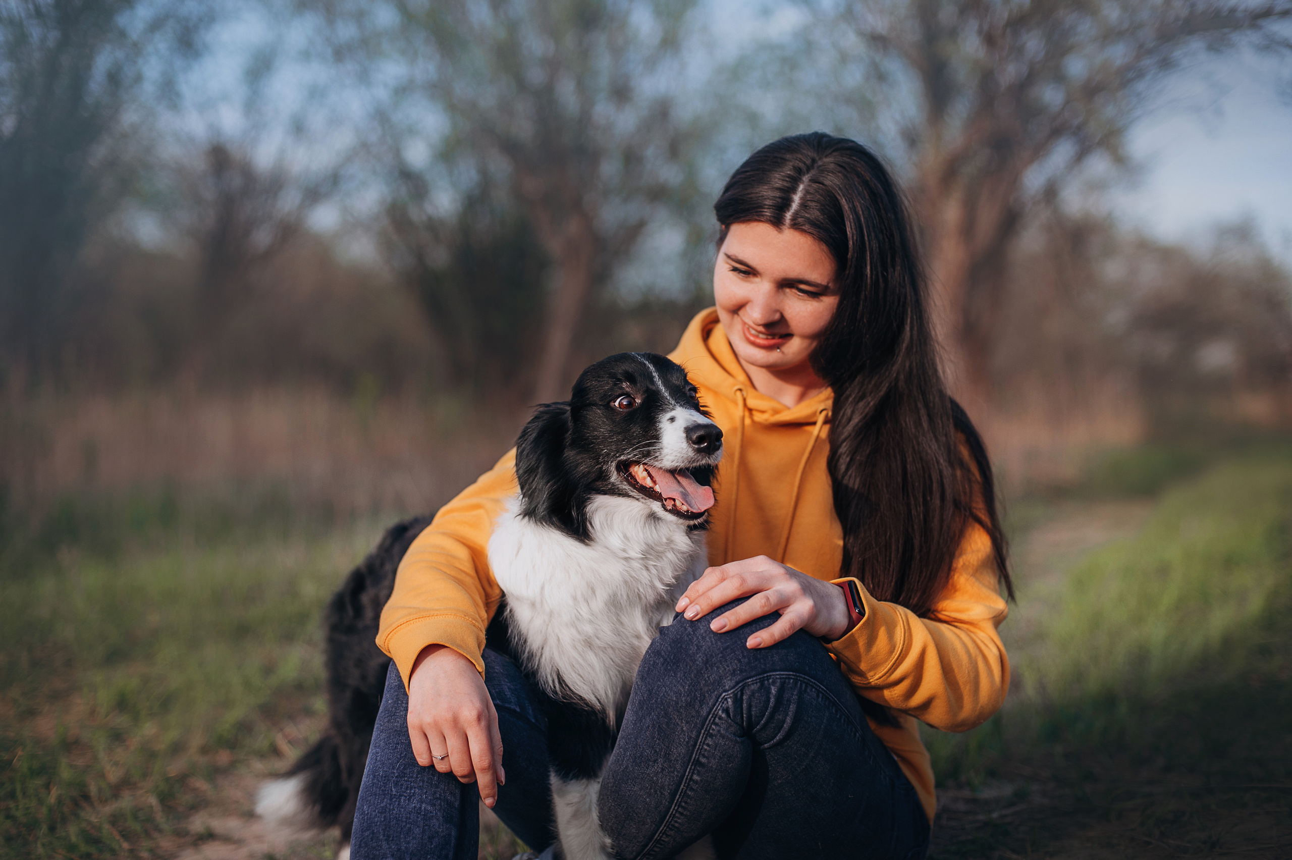 Бордер-колли Юппи, овчар Тайфун, Наташа и Дима. Портфолио