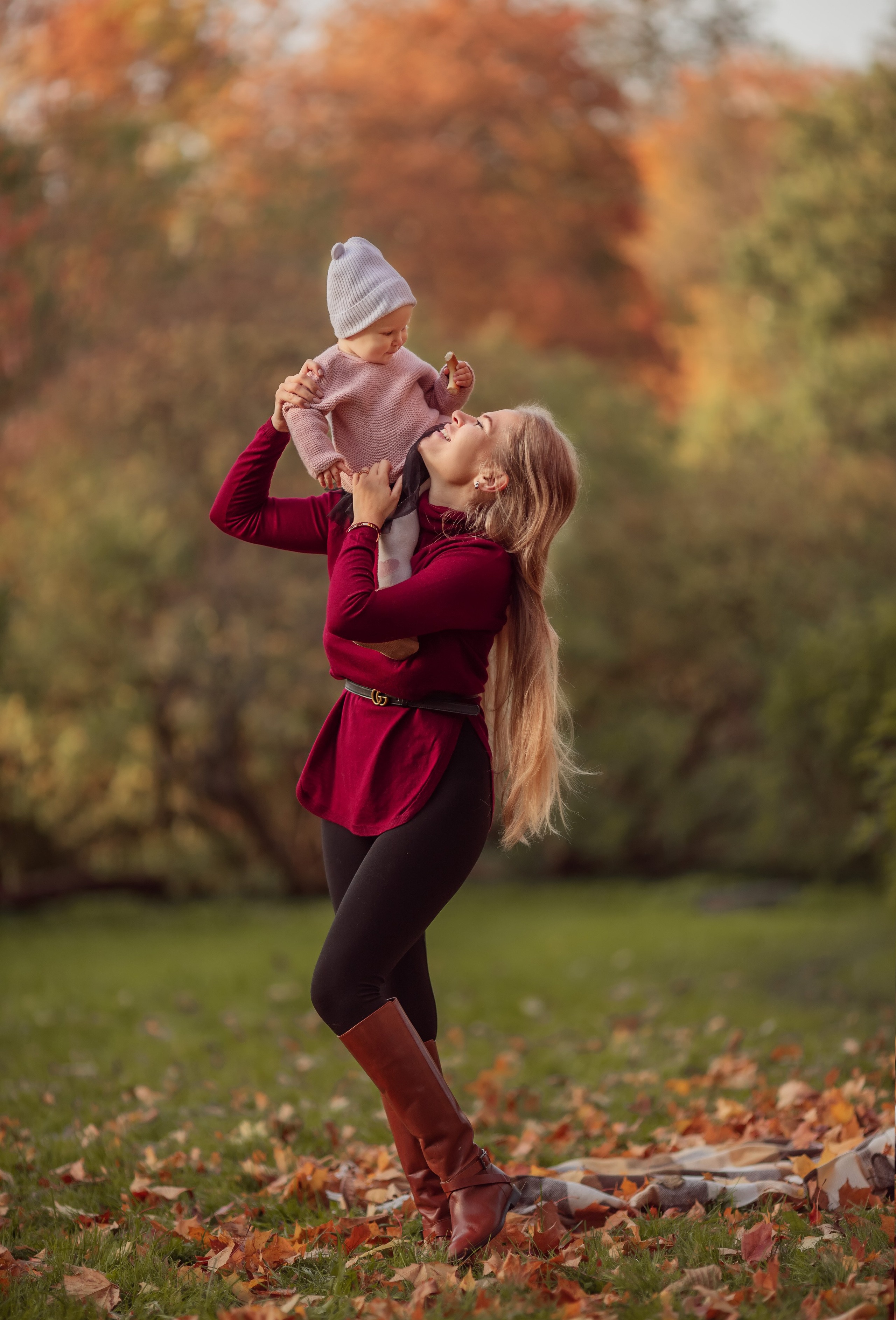 Осенняя съемка мама и дочка. Фотограф в Санкт-Петербурге Анастасия Полякова