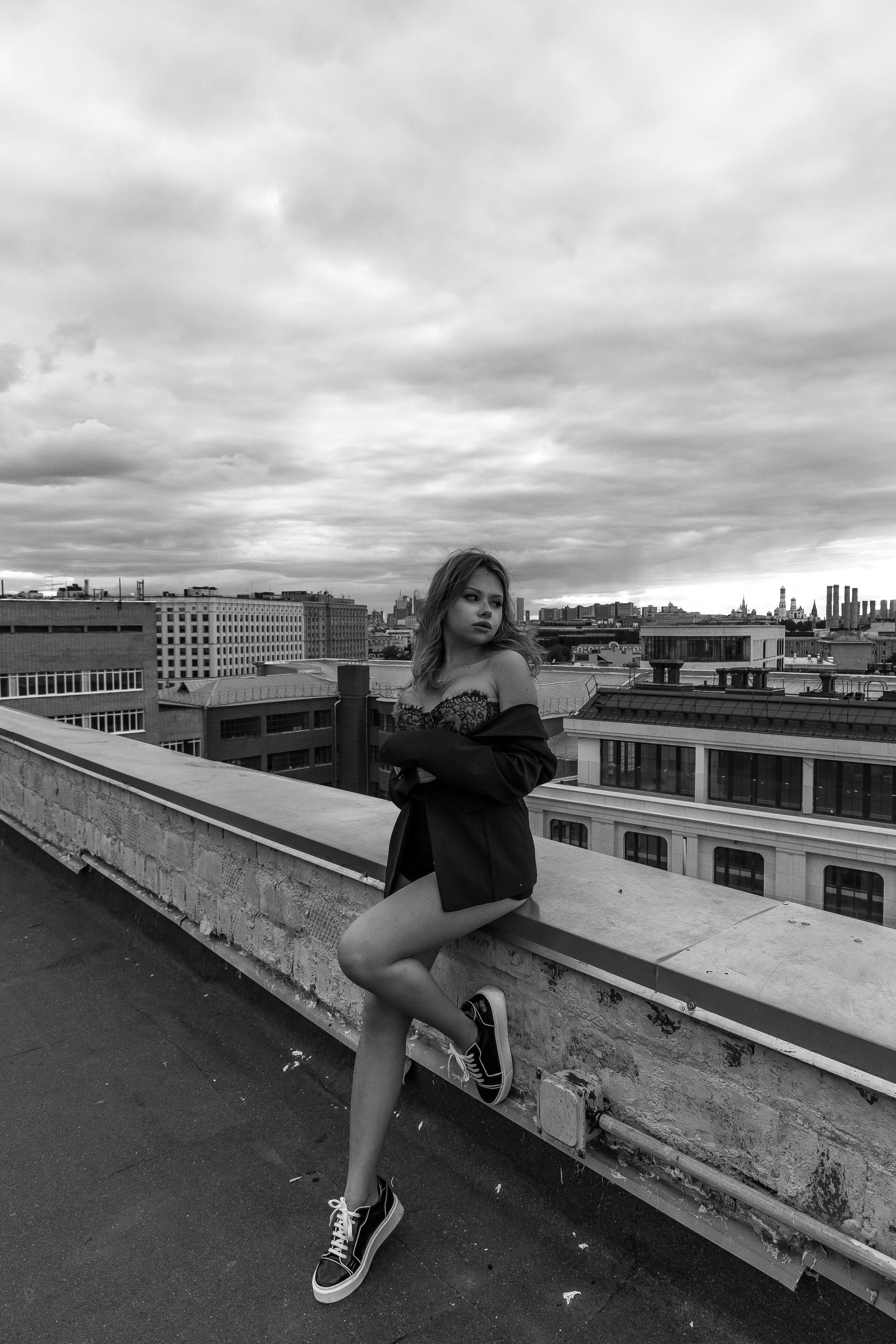 Фотосессия на крыше Москвы