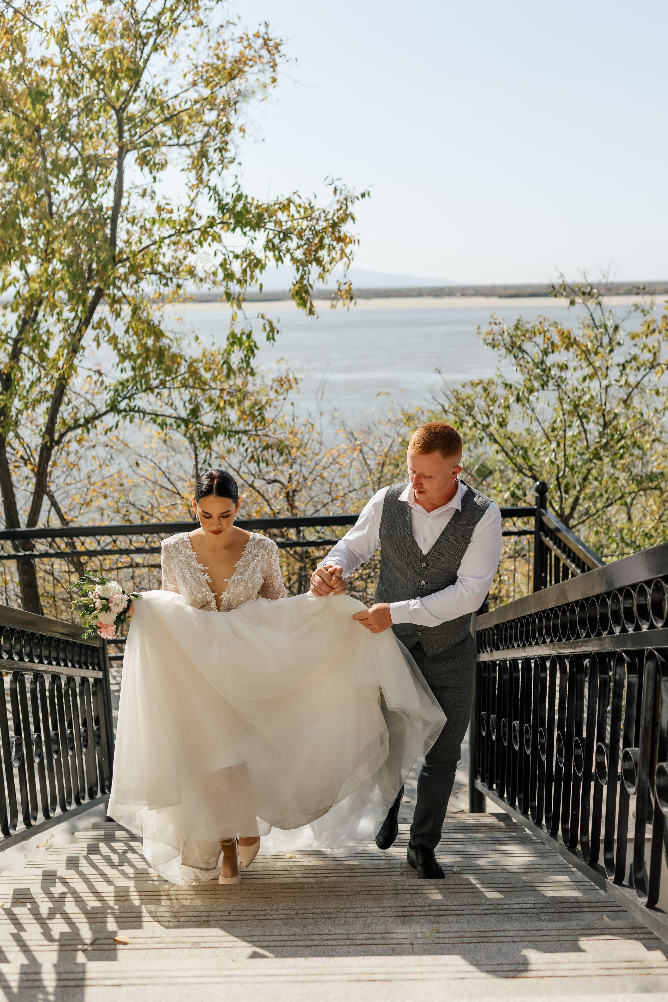 Степан и Алина. Красивая осенняя прогулка. Свадебный фотограф в Хабаровске