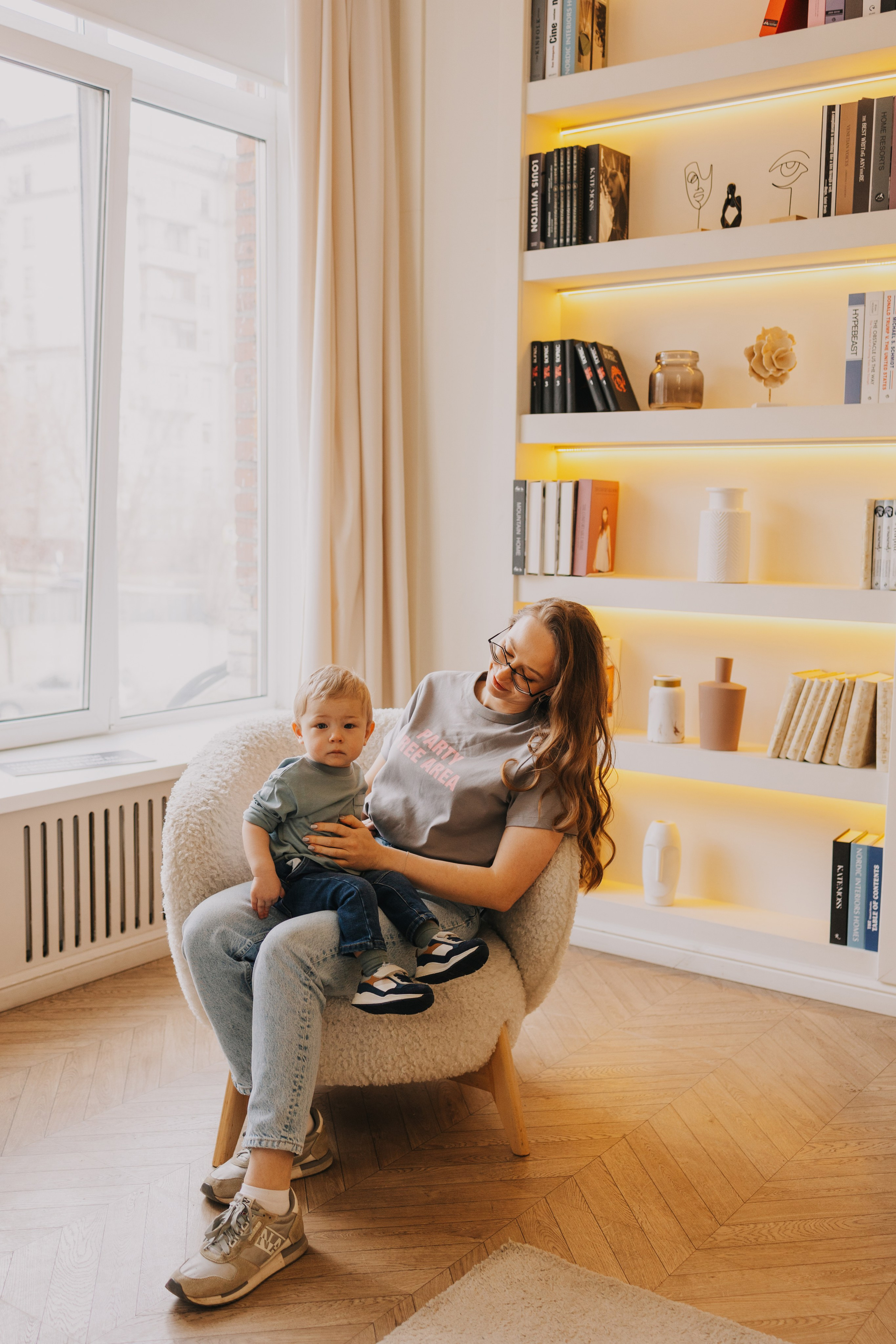 Большая семья. Домашняя фотосессия