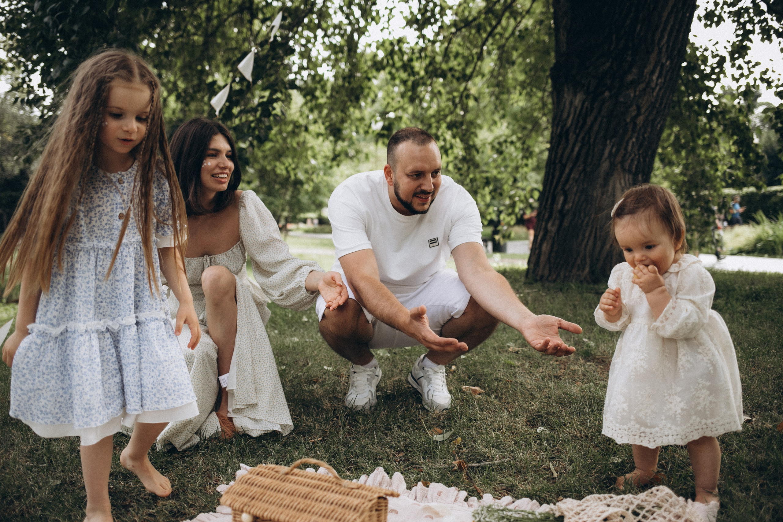 Летний семейный пикник на природе. Семейный и свадебный фотограф Анна Кожокарь