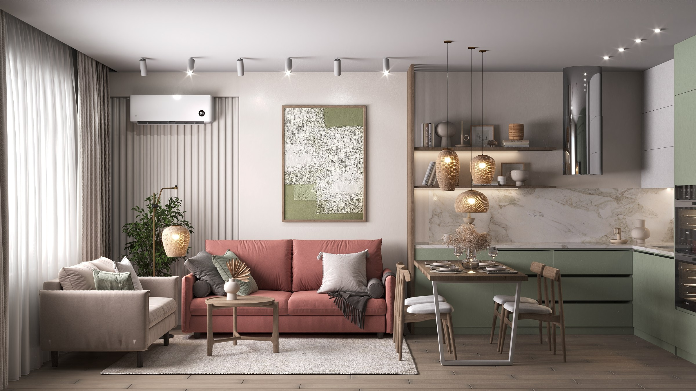 Г. Копейск ЖК Славный 96 м². БК студия дизайна интерьера