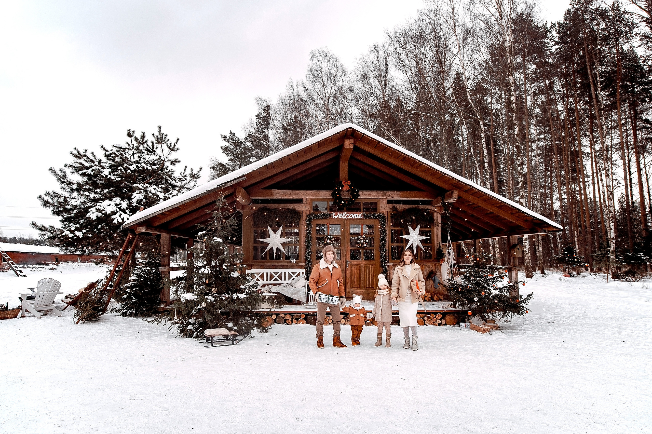 Ольга, Московская область, Ногинский район, Шале в лесу. Свадебный и семейный фотограф Виктория Носачёва. Щелково, Москва и МО