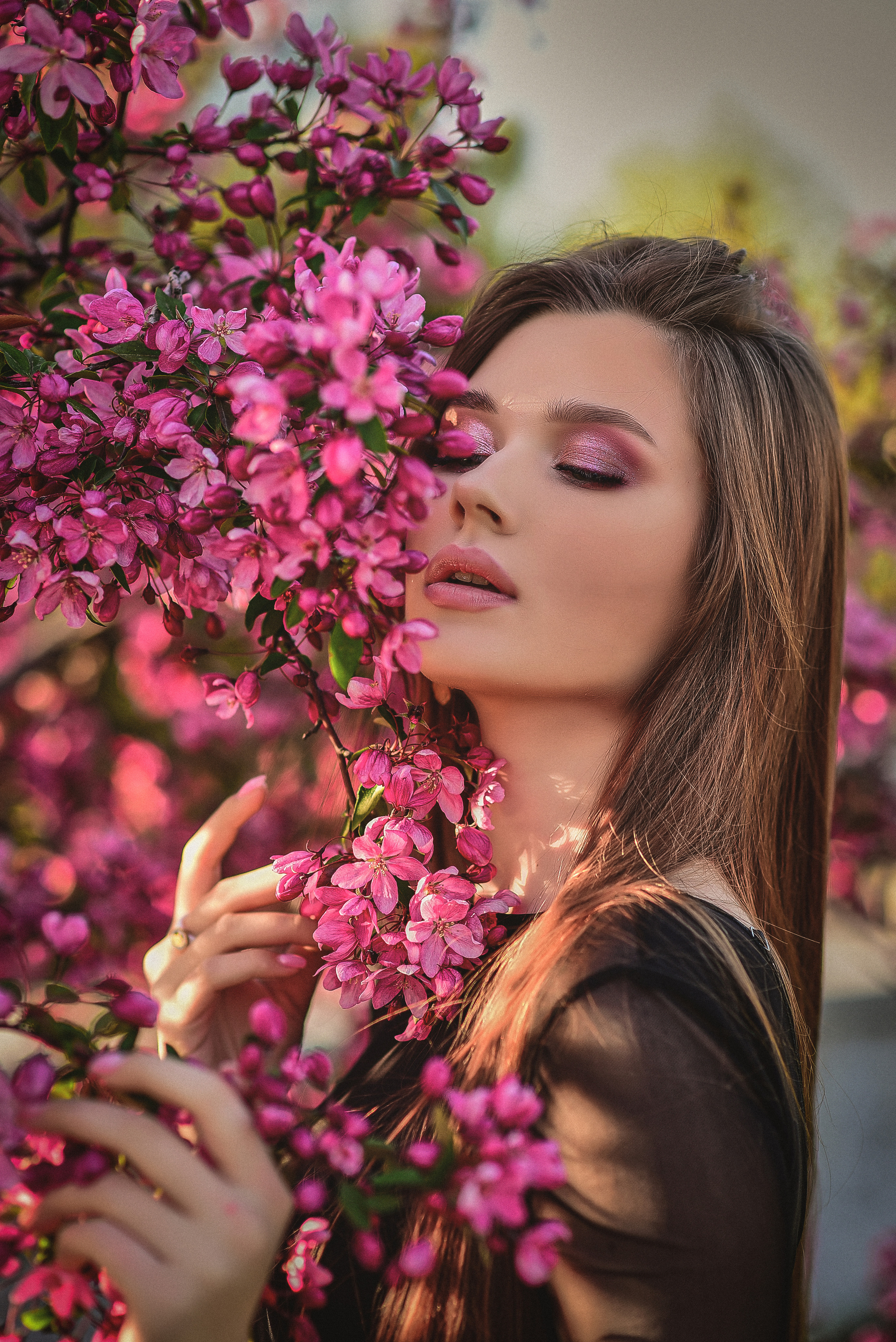 Весна. Съемка в цветении. Семейный и свадебный фотограф в Донецке Донская Анастасия