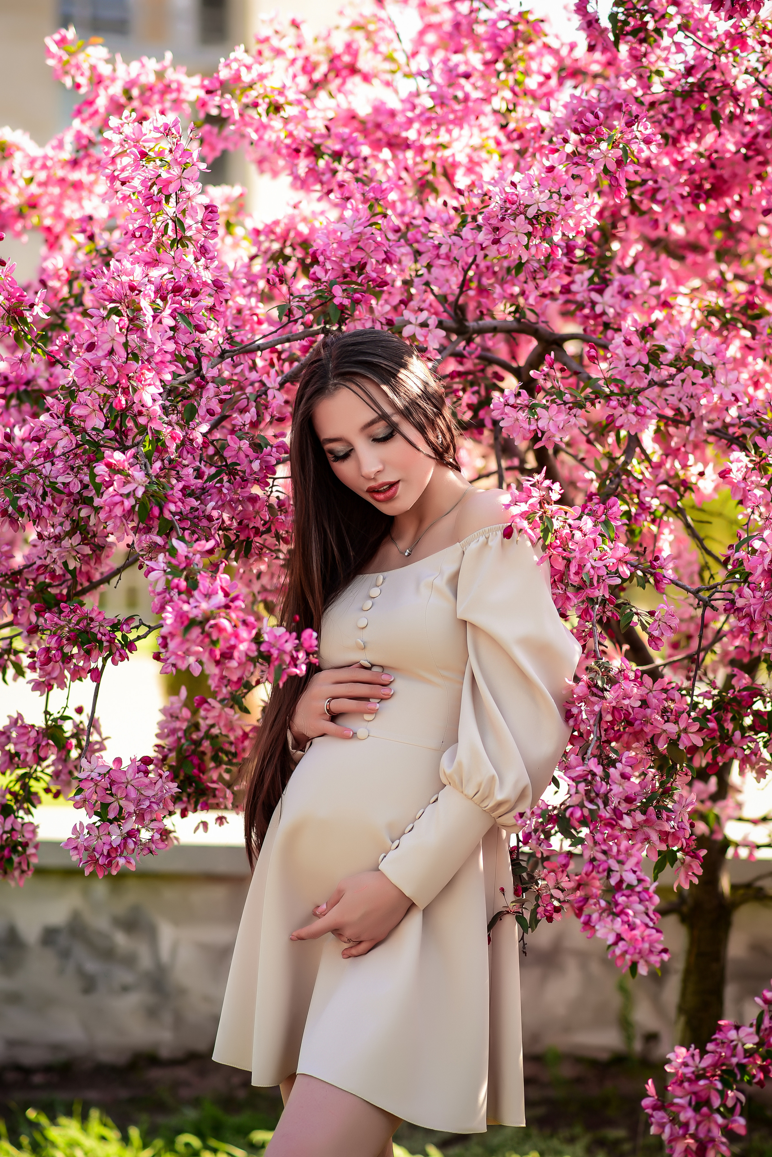 Весна. Съемка в цветении. Семейный и свадебный фотограф в Донецке Донская Анастасия