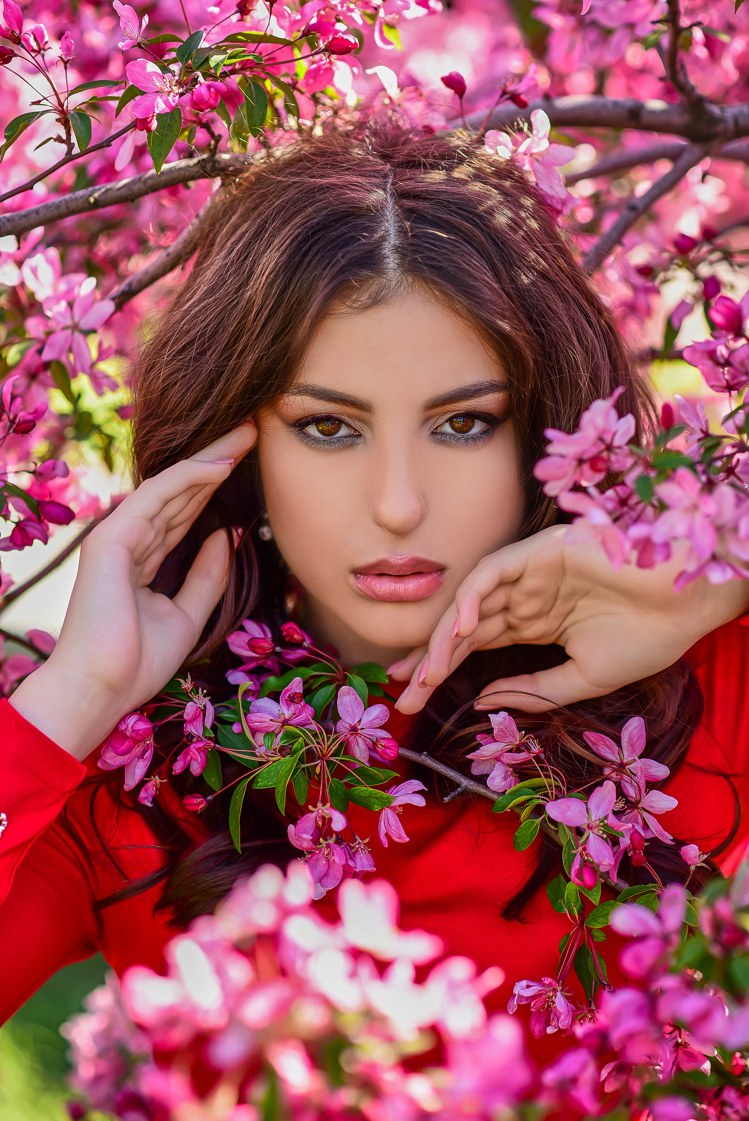 Весна. Съемка в цветении. Семейный и свадебный фотограф в Донецке Донская Анастасия