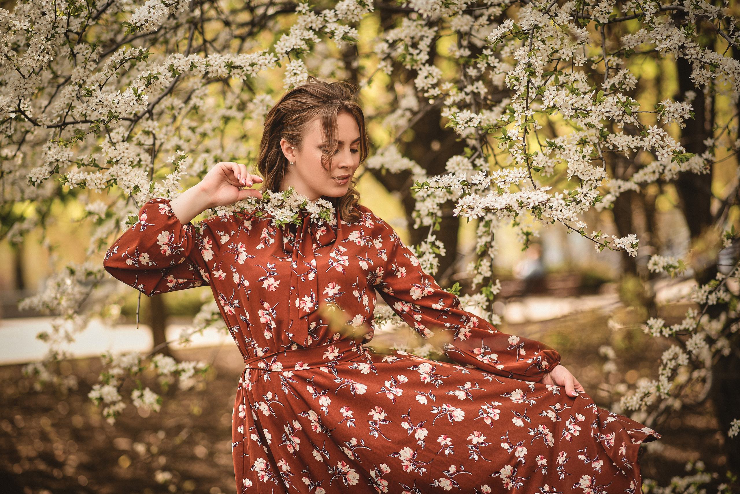 Весна. Съемка в цветении. Семейный и свадебный фотограф в Донецке Донская Анастасия
