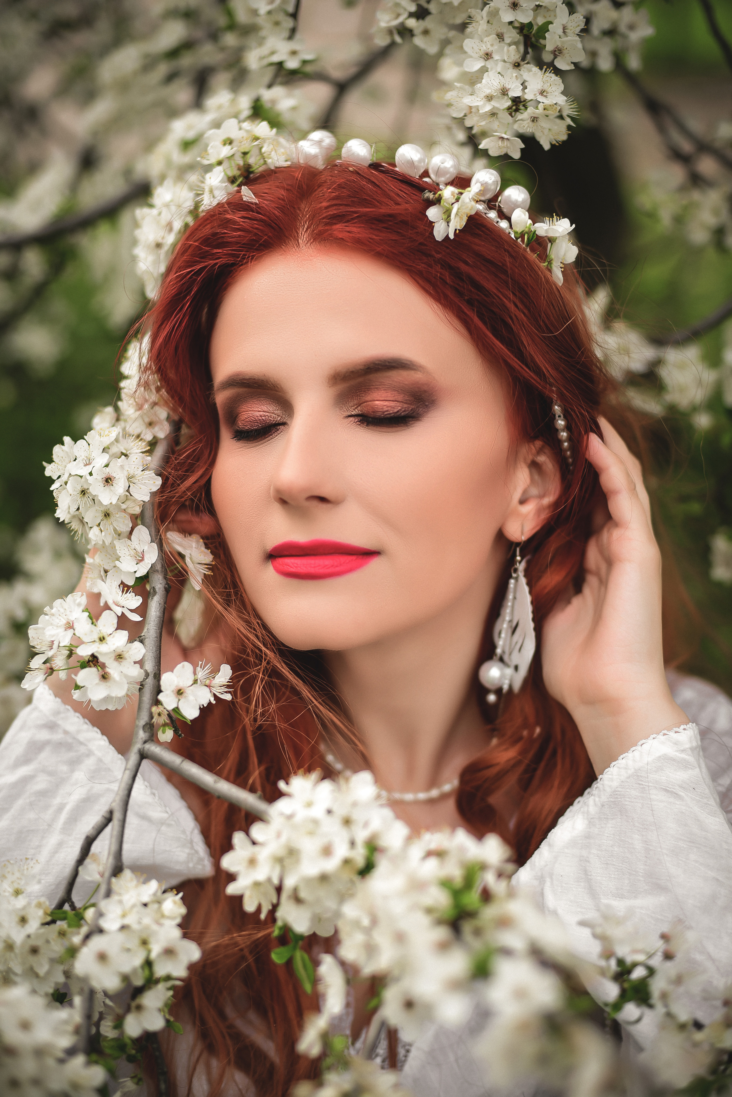 Весна. Съемка в цветении. Семейный и свадебный фотограф в Донецке Донская Анастасия
