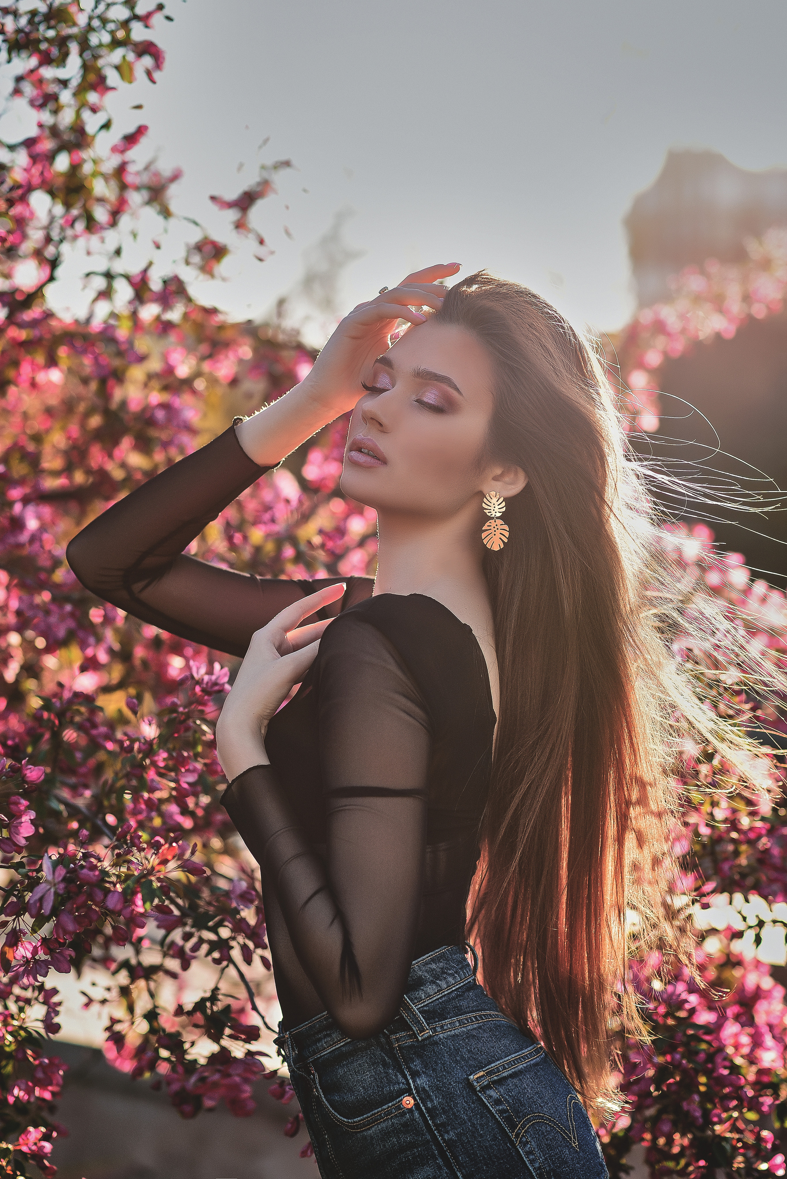 Весна. Съемка в цветении. Семейный и свадебный фотограф в Донецке Донская Анастасия