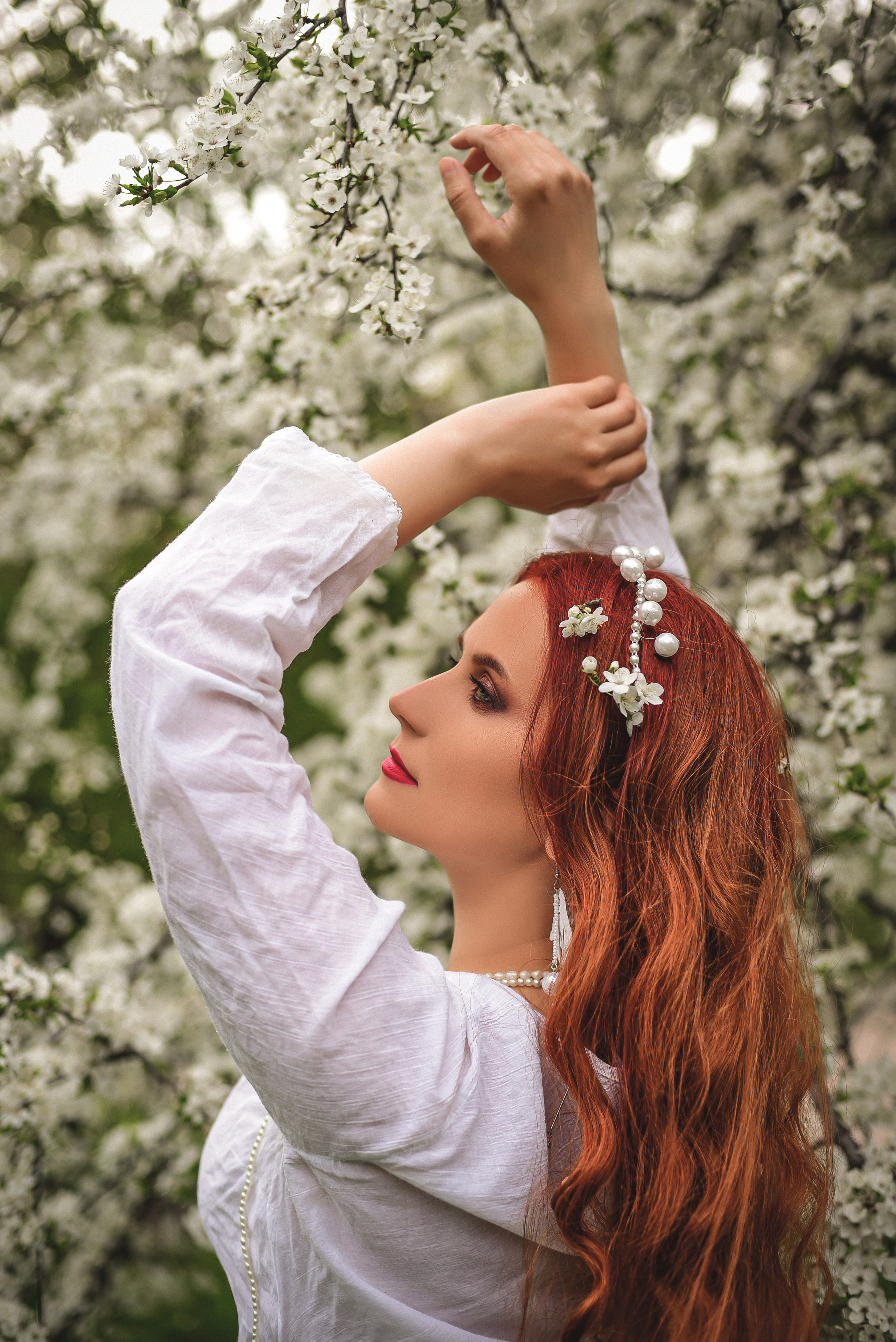 Весна. Съемка в цветении. Семейный и свадебный фотограф в Донецке Донская Анастасия
