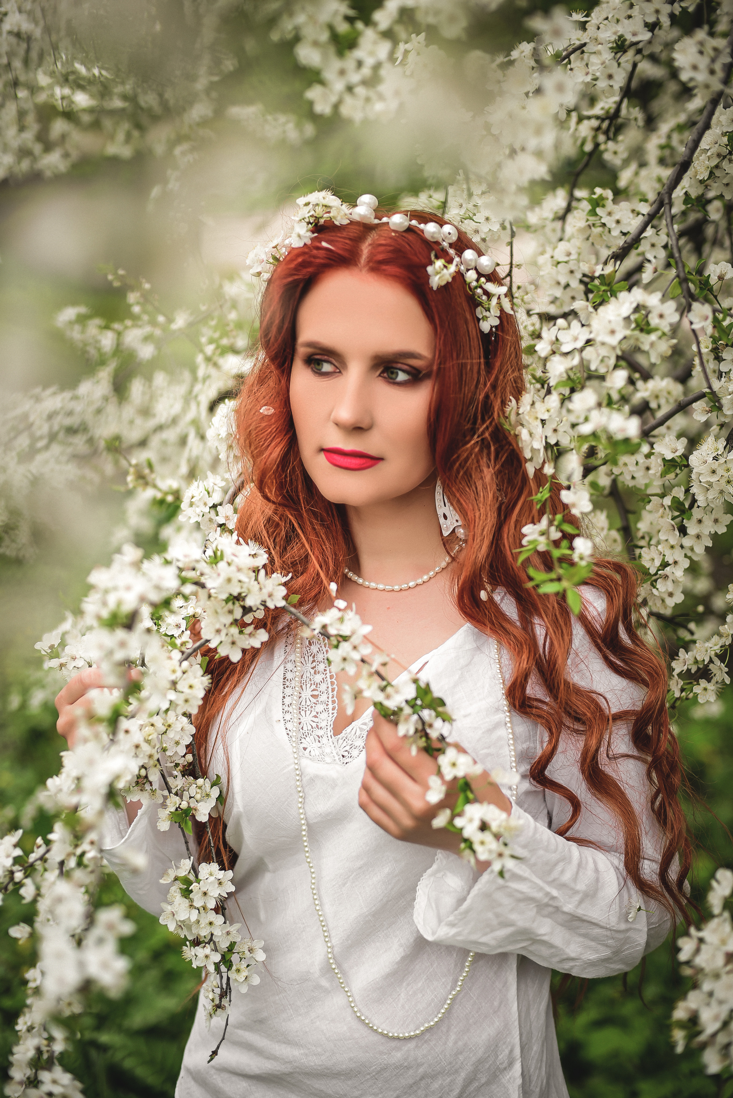Весна. Съемка в цветении. Семейный и свадебный фотограф в Донецке Донская Анастасия
