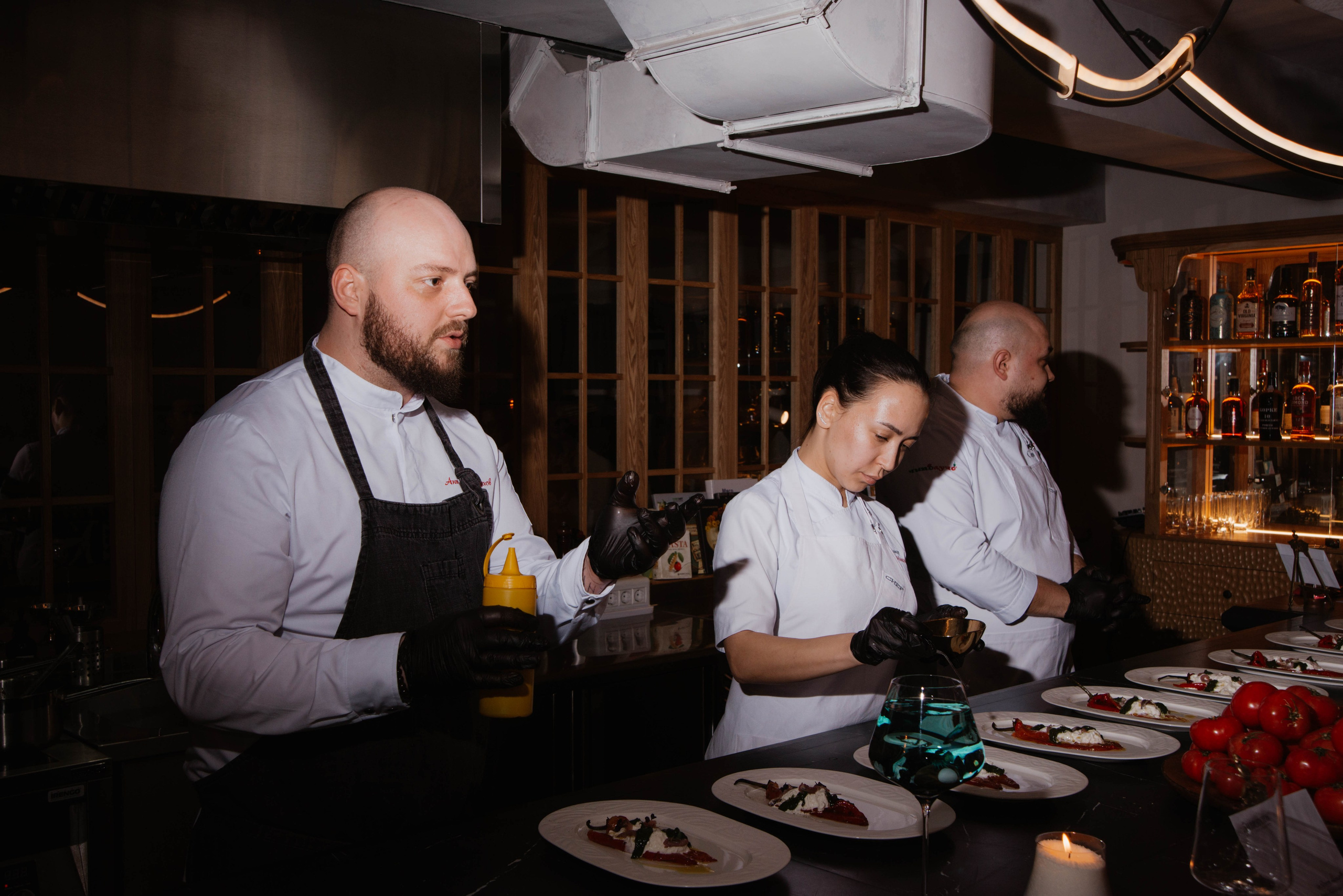 Шеф-тейбл в ресторане Ливингстон. Ксения Glossa. Портретный и репортажный фотограф в Самаре