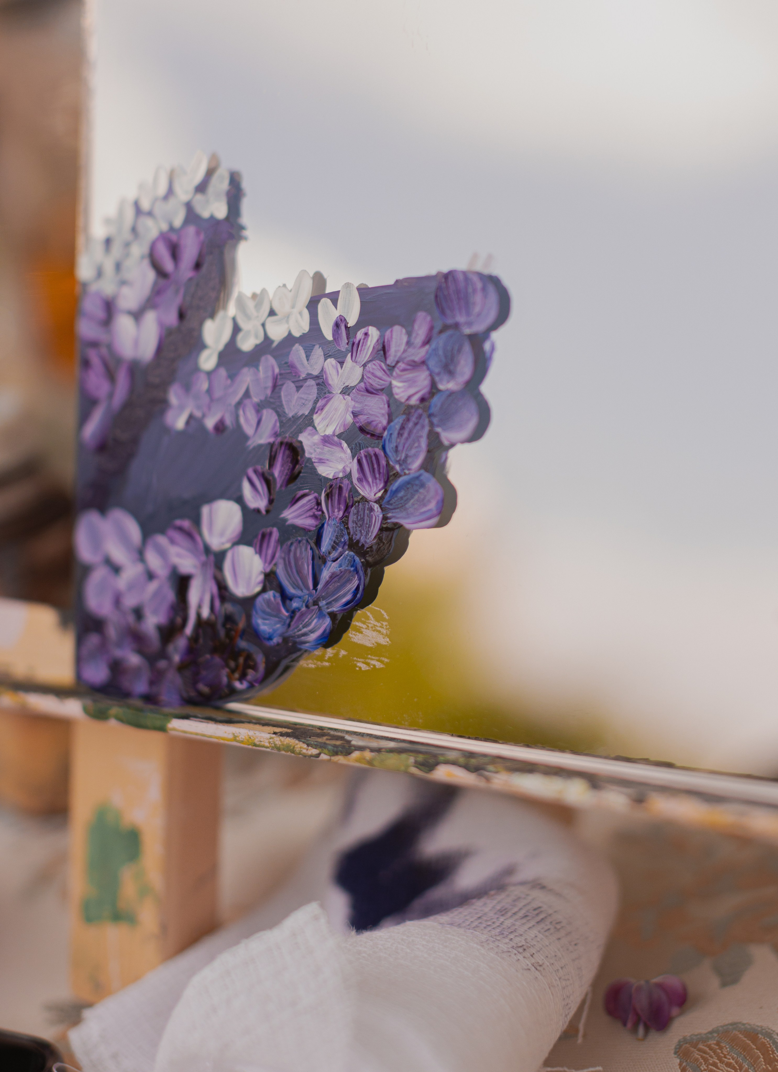 Мк Сирень на зеркале (девичник в парке). Анастасия Ракчеева Художник