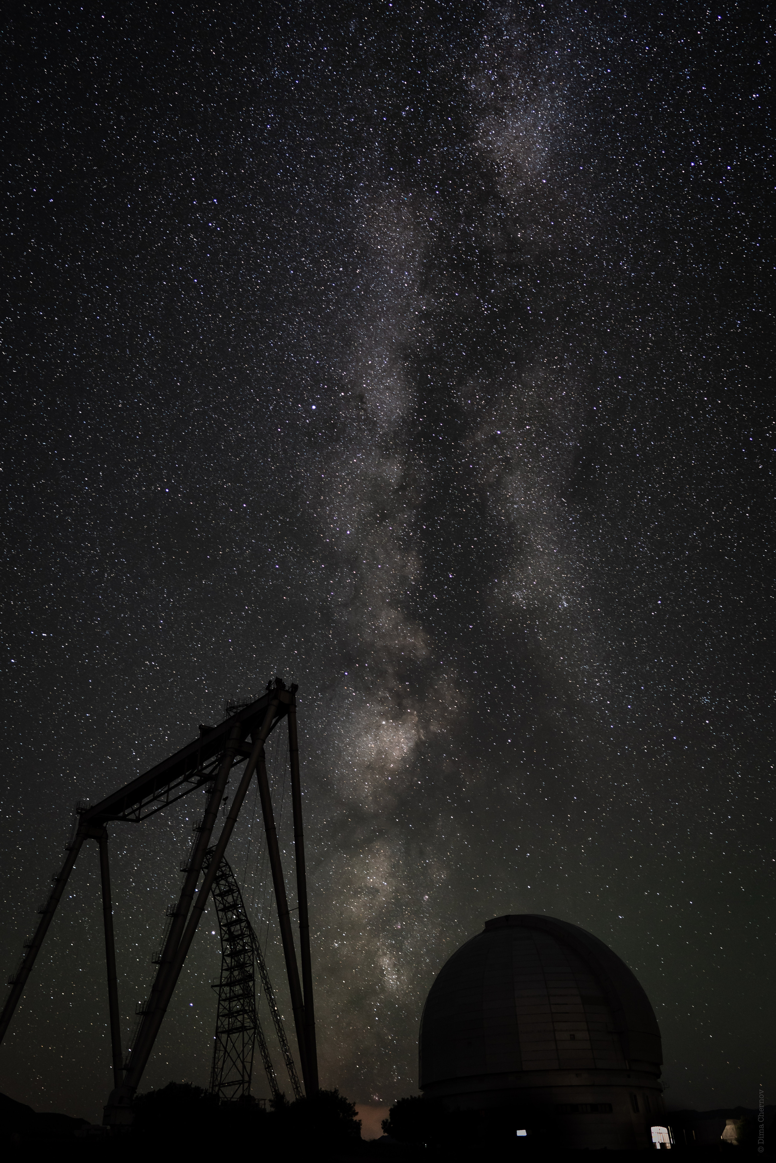 Млечный Путь на фоне БТА, САО РАН