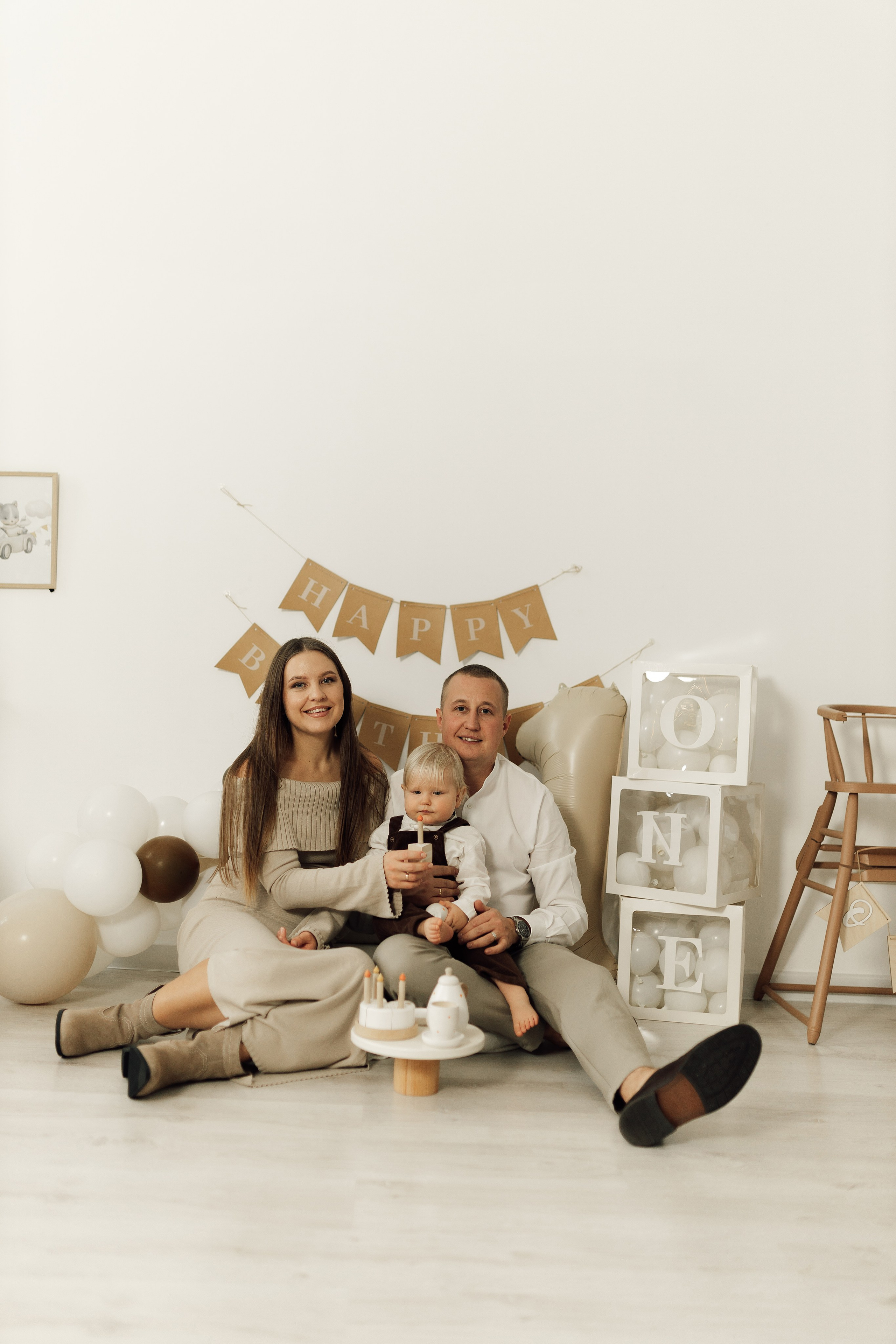 Лена с семьёй новый год+ 1 годик. Фотограф в Москве Юлия Хамзина