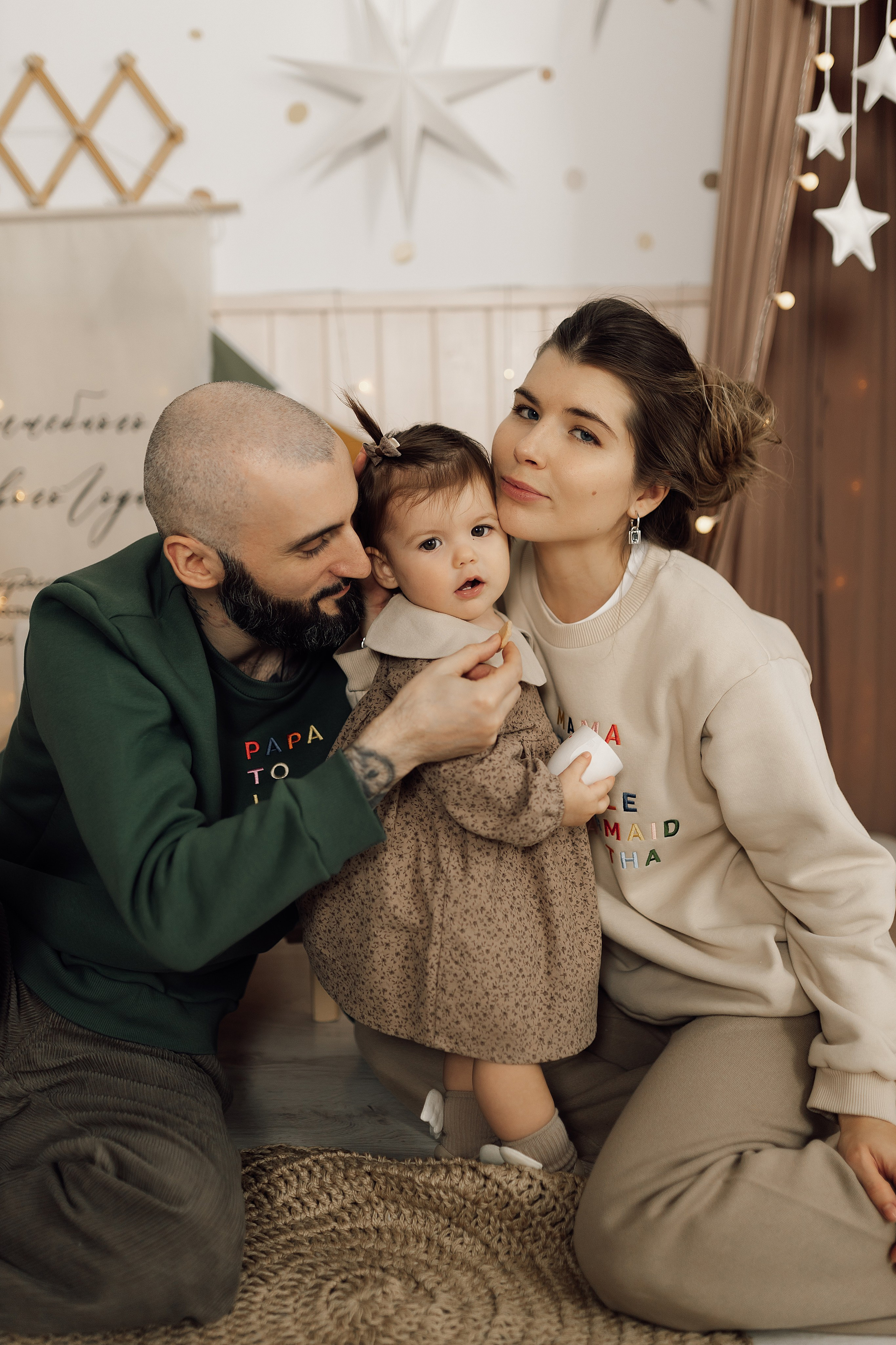 Галина с семьёй новый год+1 гдик. Фотограф в Москве Юлия Хамзина