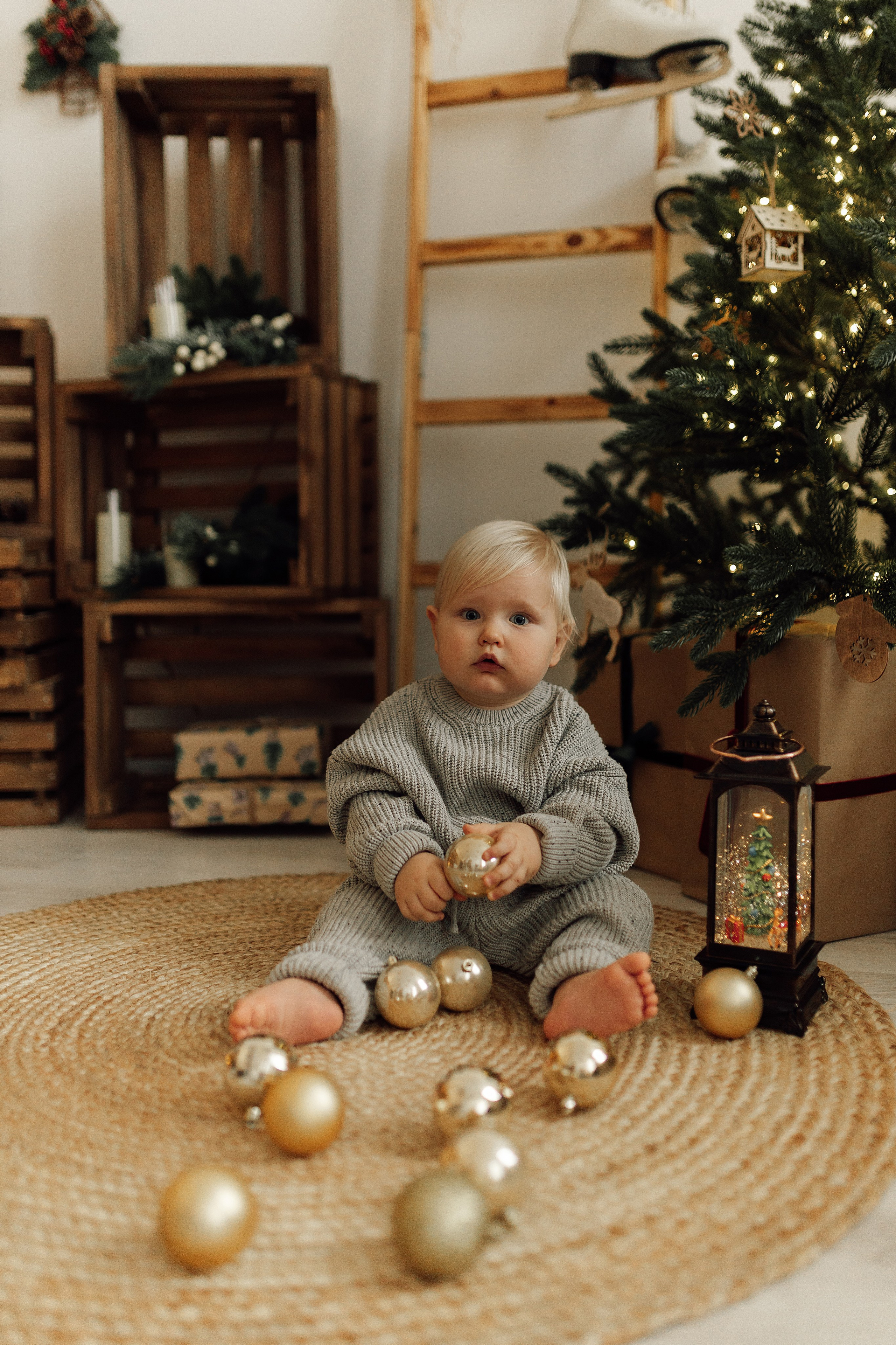 Лена с семьёй новый год+ 1 годик. Фотограф в Москве Юлия Хамзина