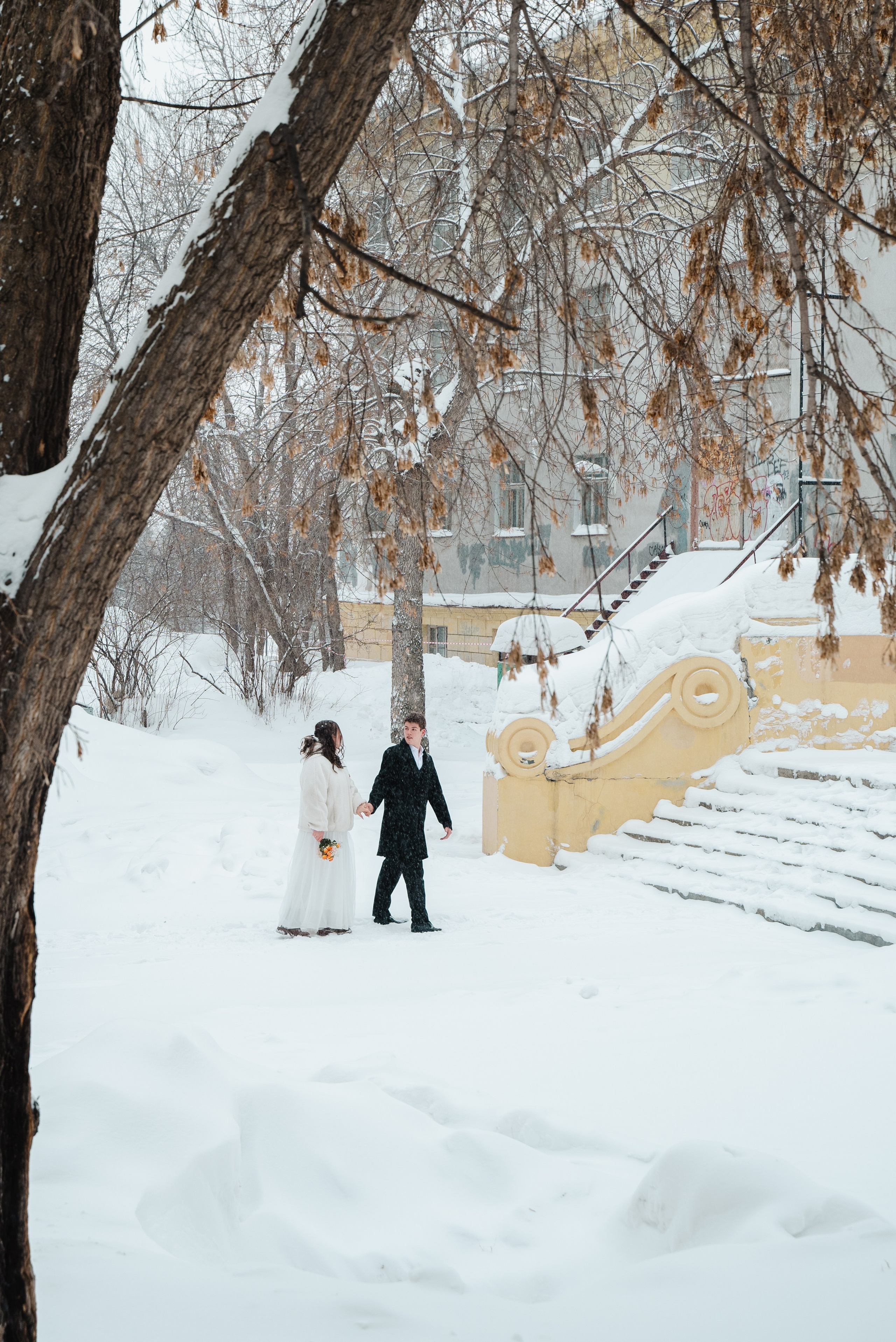 Зимняя прогулка. Свадебный фотограф Новосибирск Мария Раменская