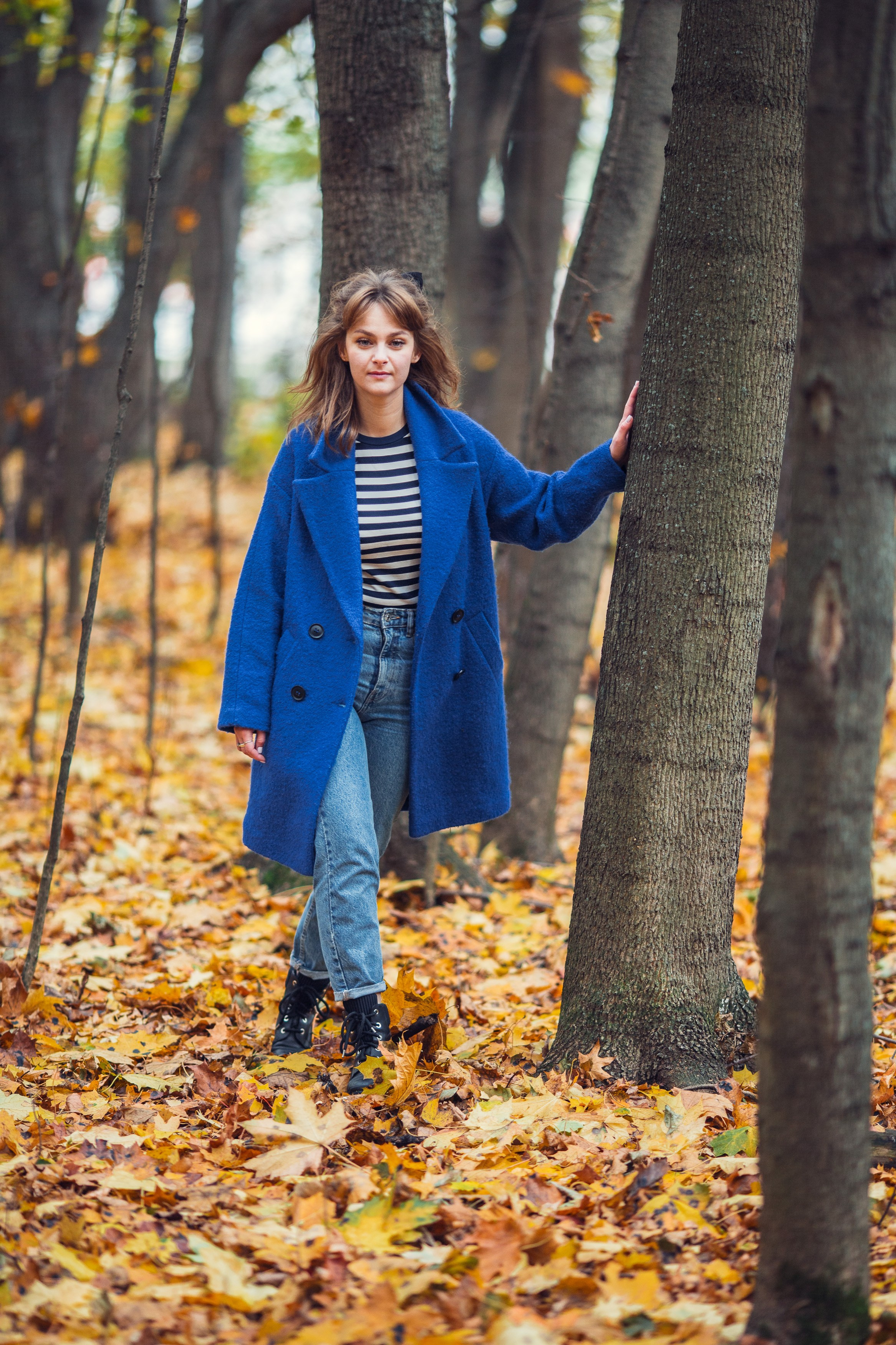 Осенняя прогулка Анны в Кусково. Фотограф — Евгений Свистков
