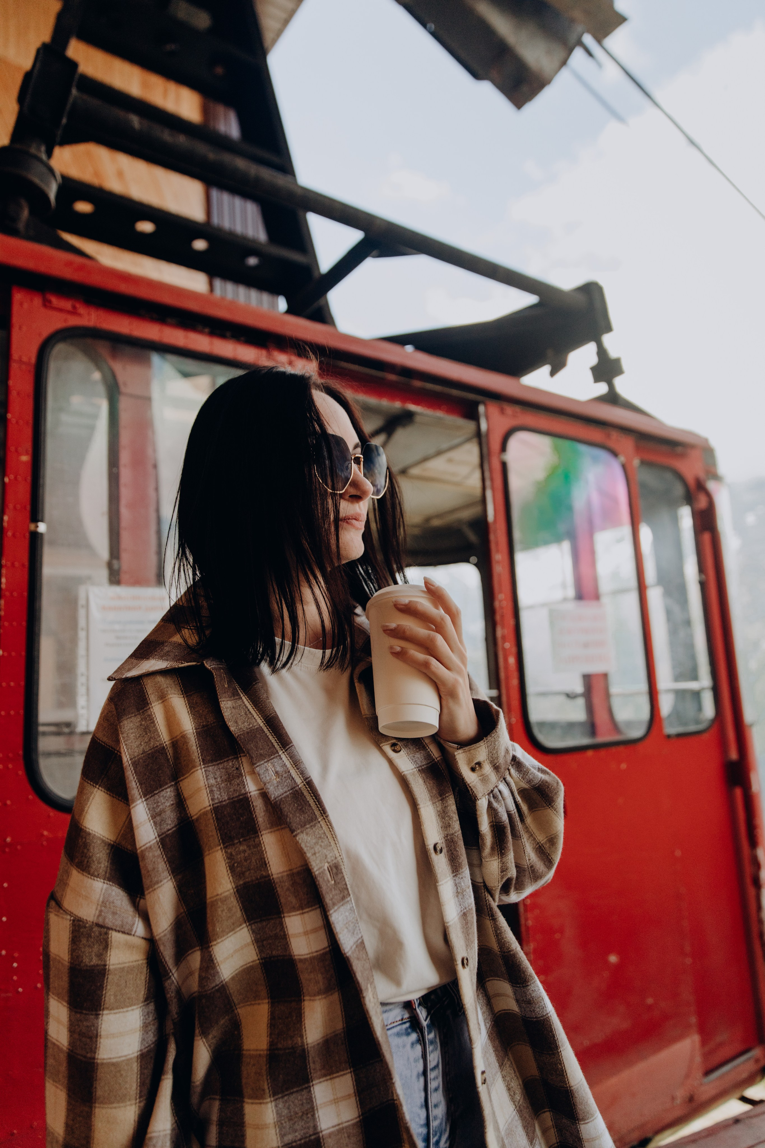 Юля с семьей, Домбай. Портфолио