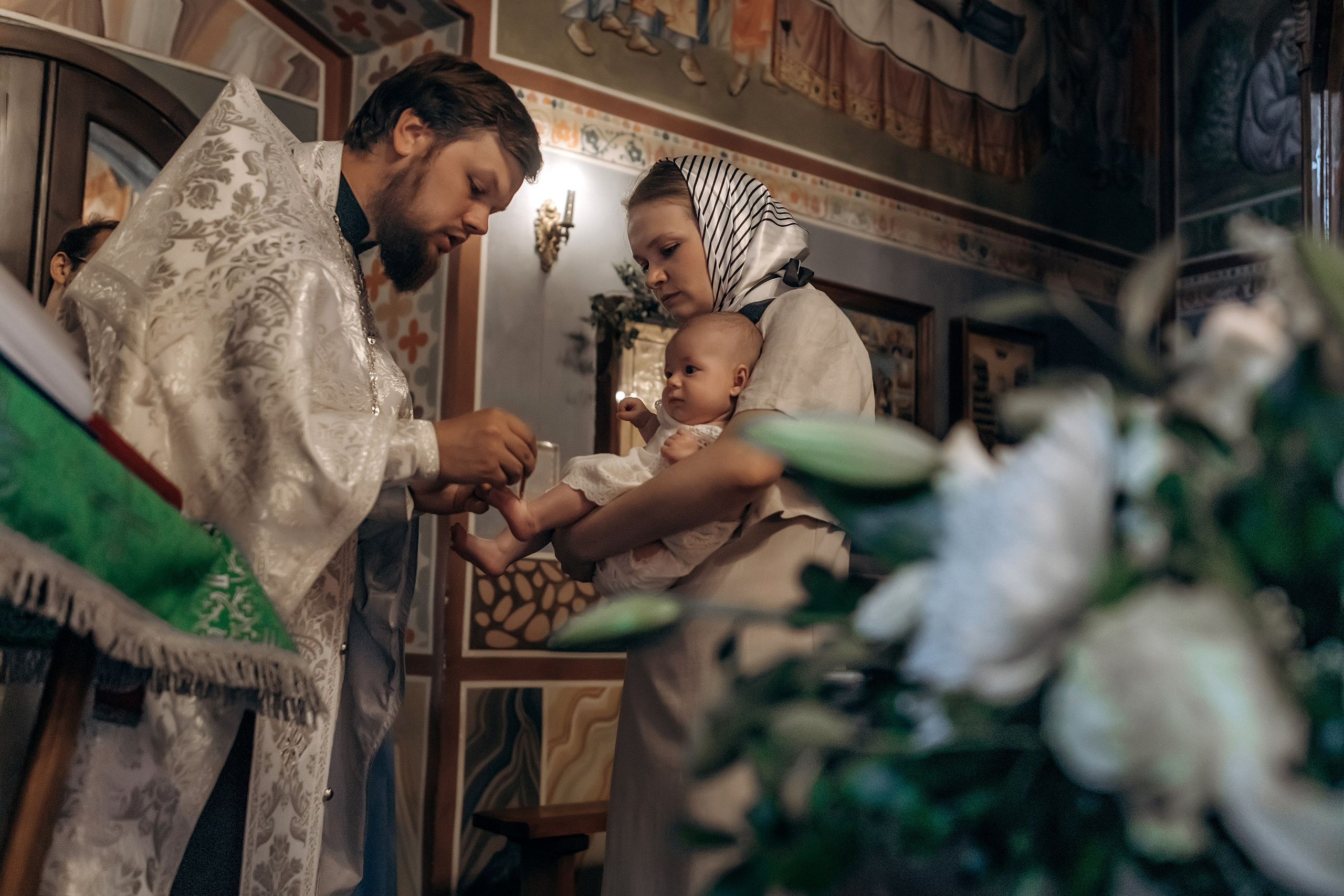 Крещение Софии. Фотограф на крещении и венчании Елена Плинер, Псков и Псковская область