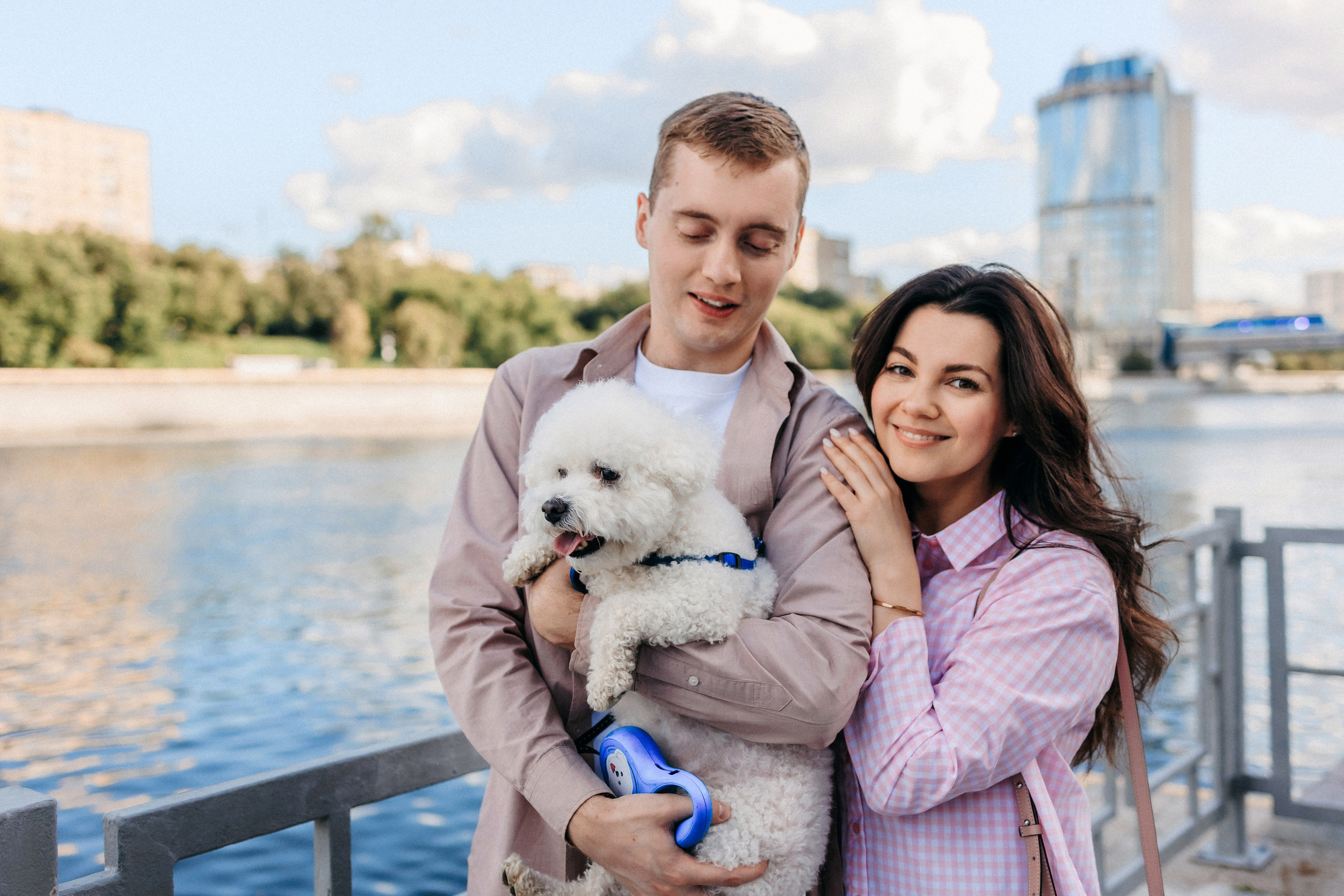 Марина, Данил и Бруно. Фотограф-анималист Елена Радченко, Москва