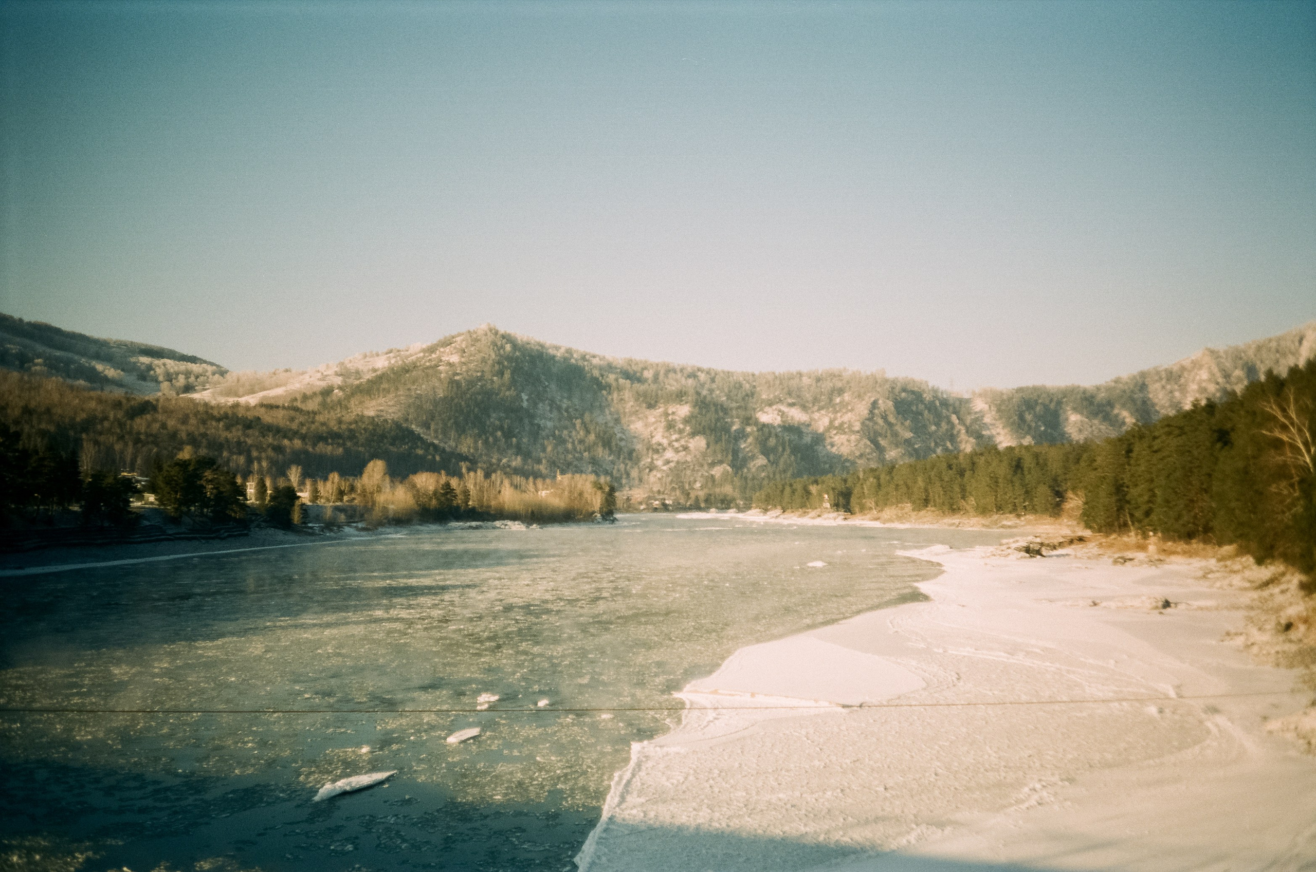 Бережок первый день, мост Бирюзовая Катунь / 10 декабря 2023 года (-25