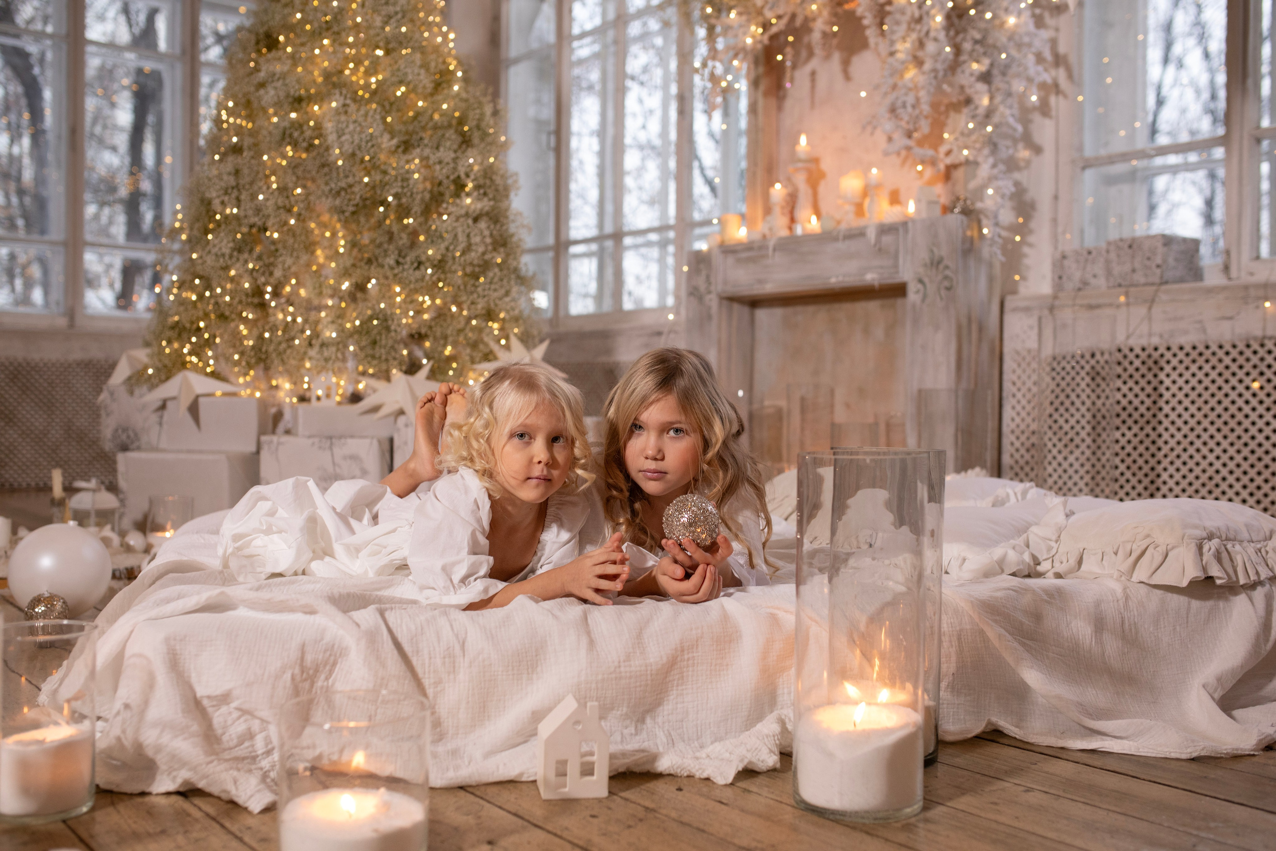 Новогодняя фотосессия Анны с детьми. Арт- фотограф Москва