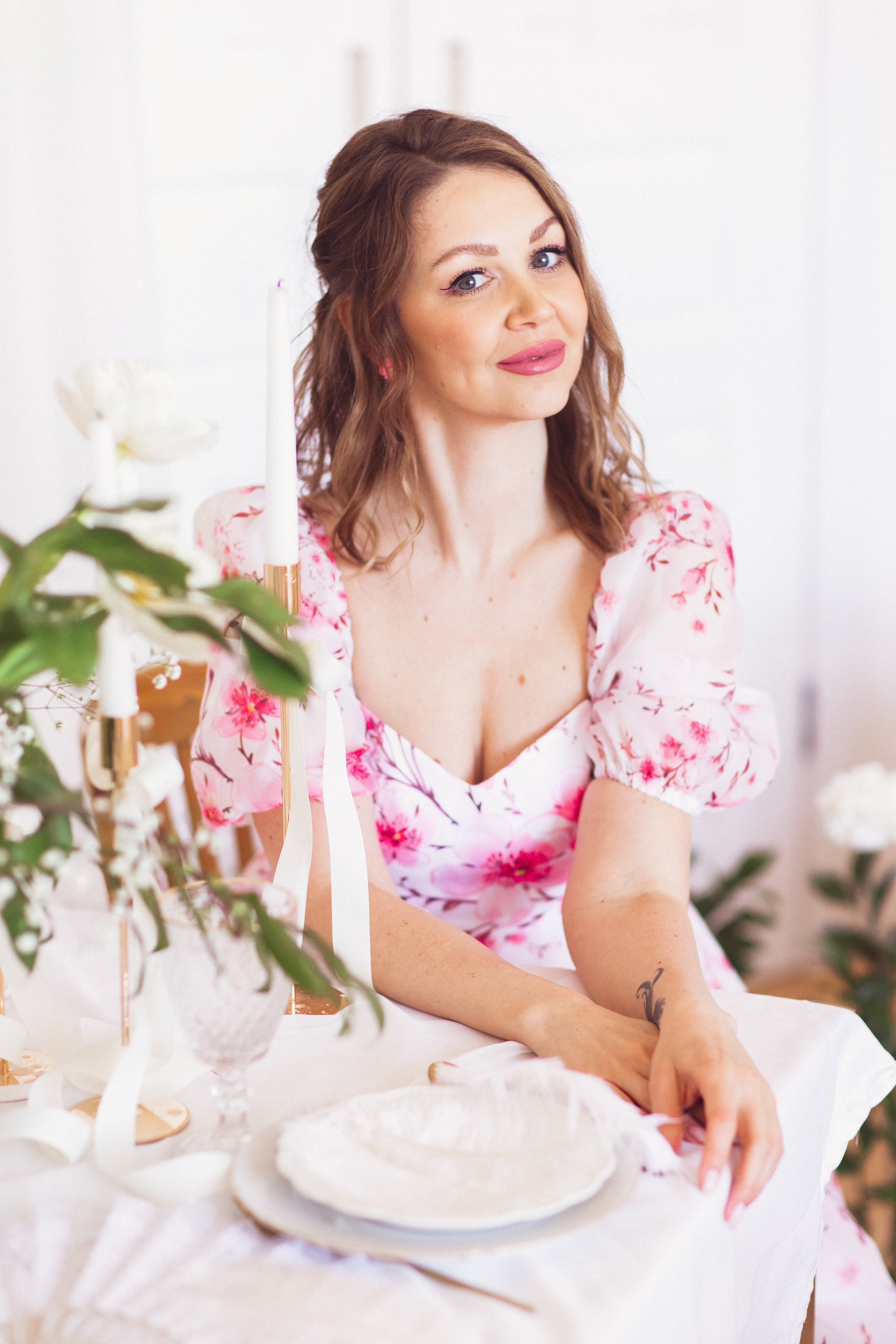 Фотосессия с живыми цветами в фотостудии г. Краснодар. Семейный и детский фотограф в Краснодаре Анна Трашкова