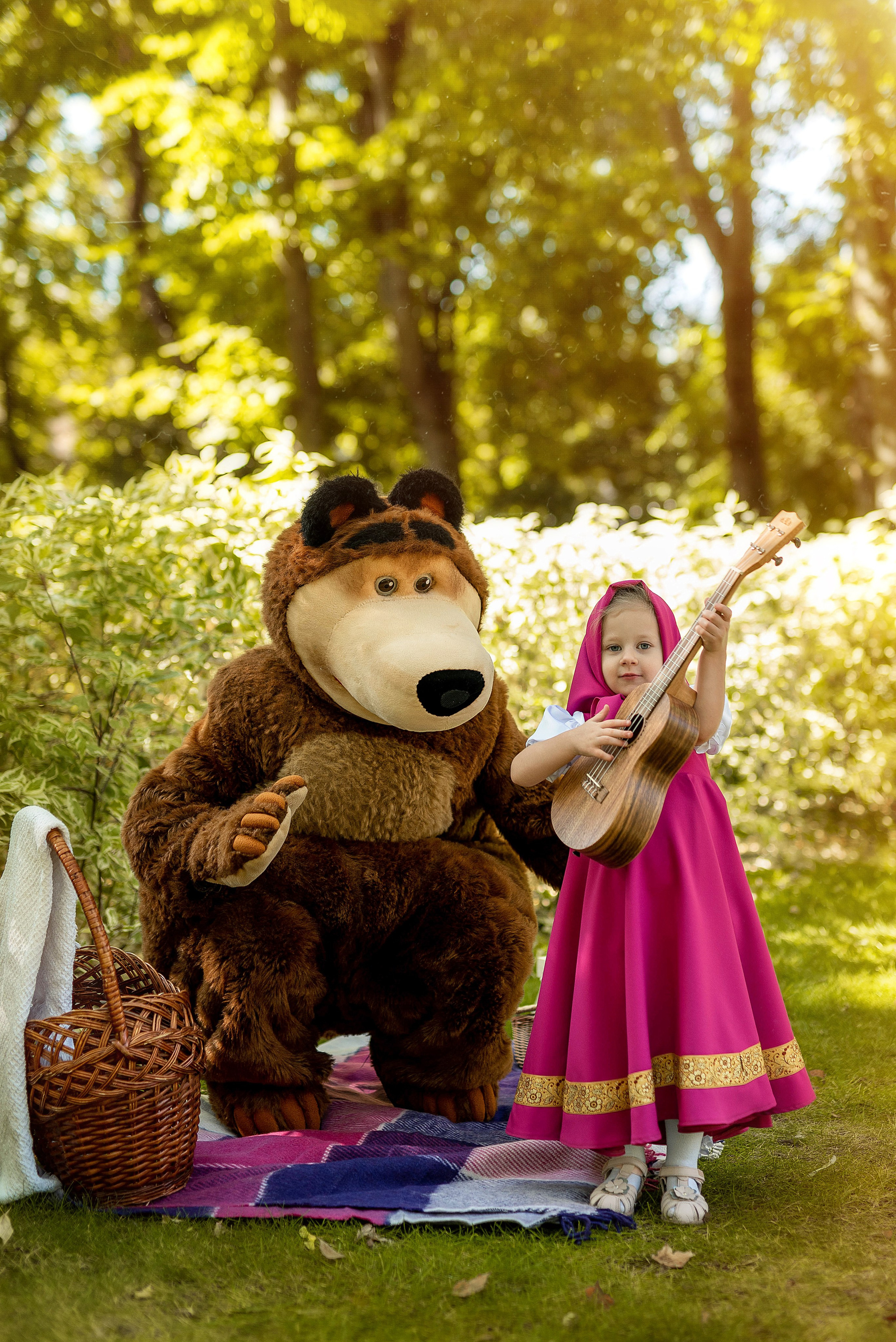 Фотосессия Маша и Медведь. Семейный, детский фотограф в Воронеже Анна Никитина