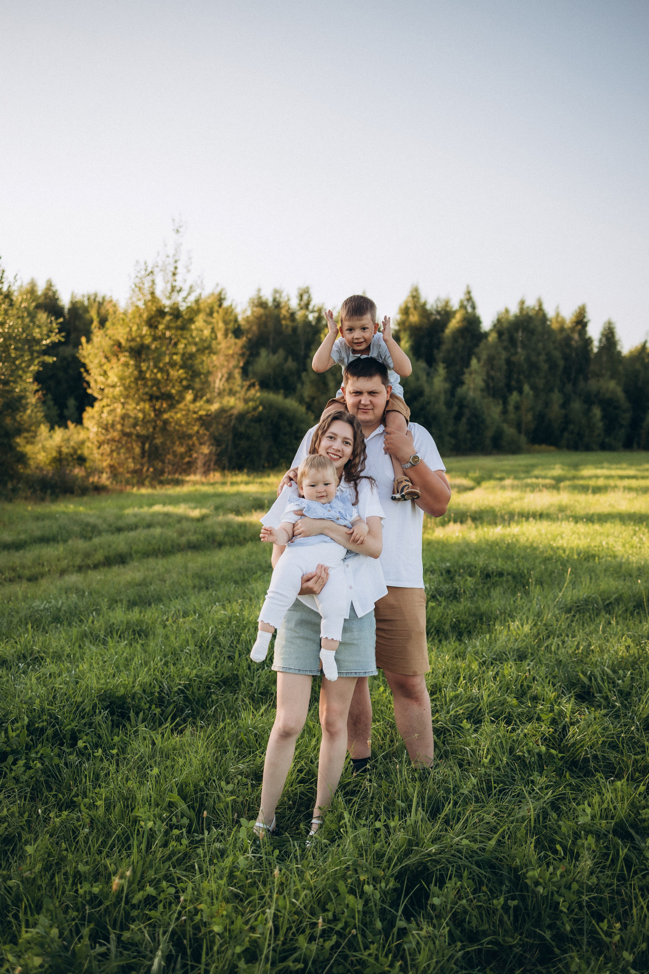 Ксюша, Вадим, Кирюша и Маша. Фотограф Елена Рябцева