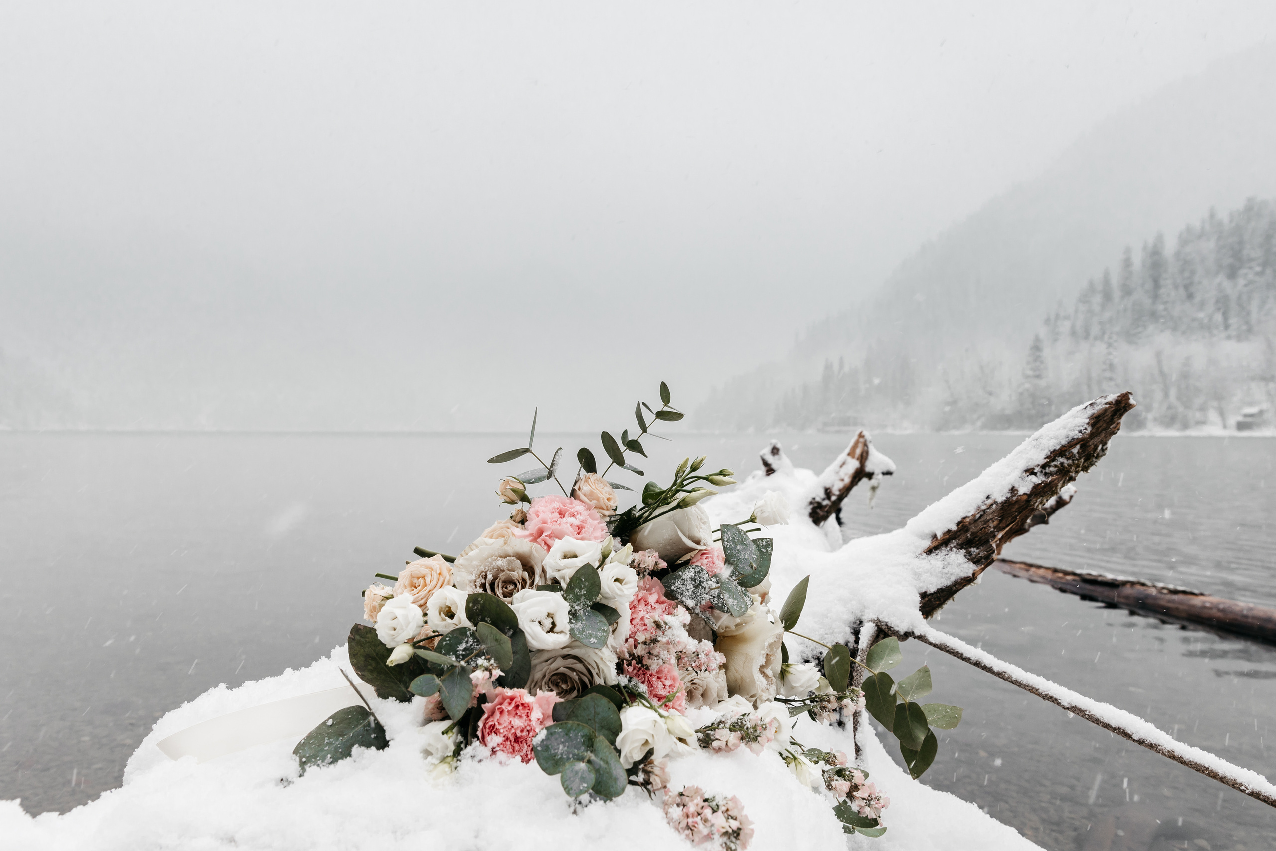 Elopement on Lake Ritsa. Wedding photographer Valeriy Solonskiy
