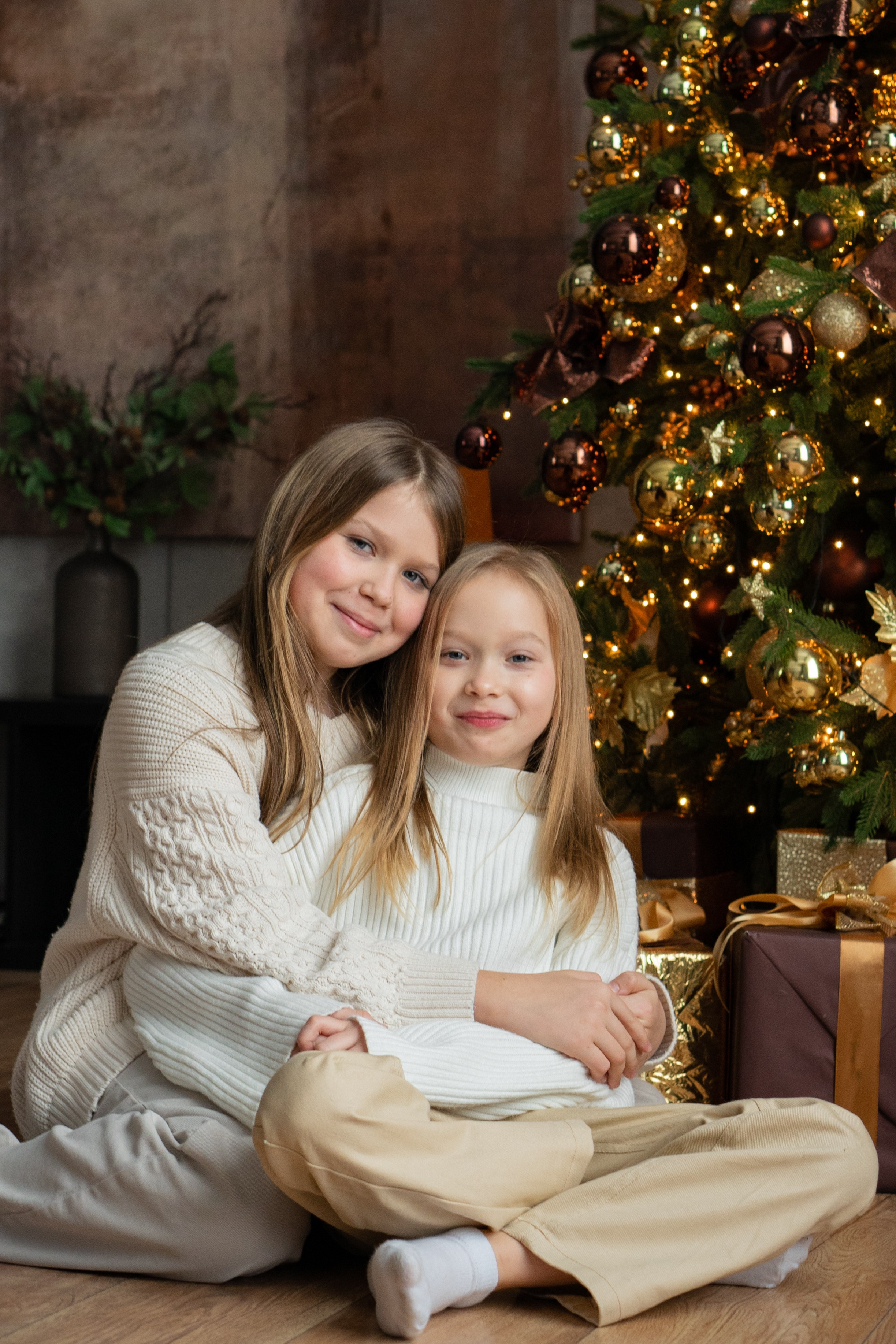 Семья К. Новогодняя история в студии. Фотограф Ольга Игорева