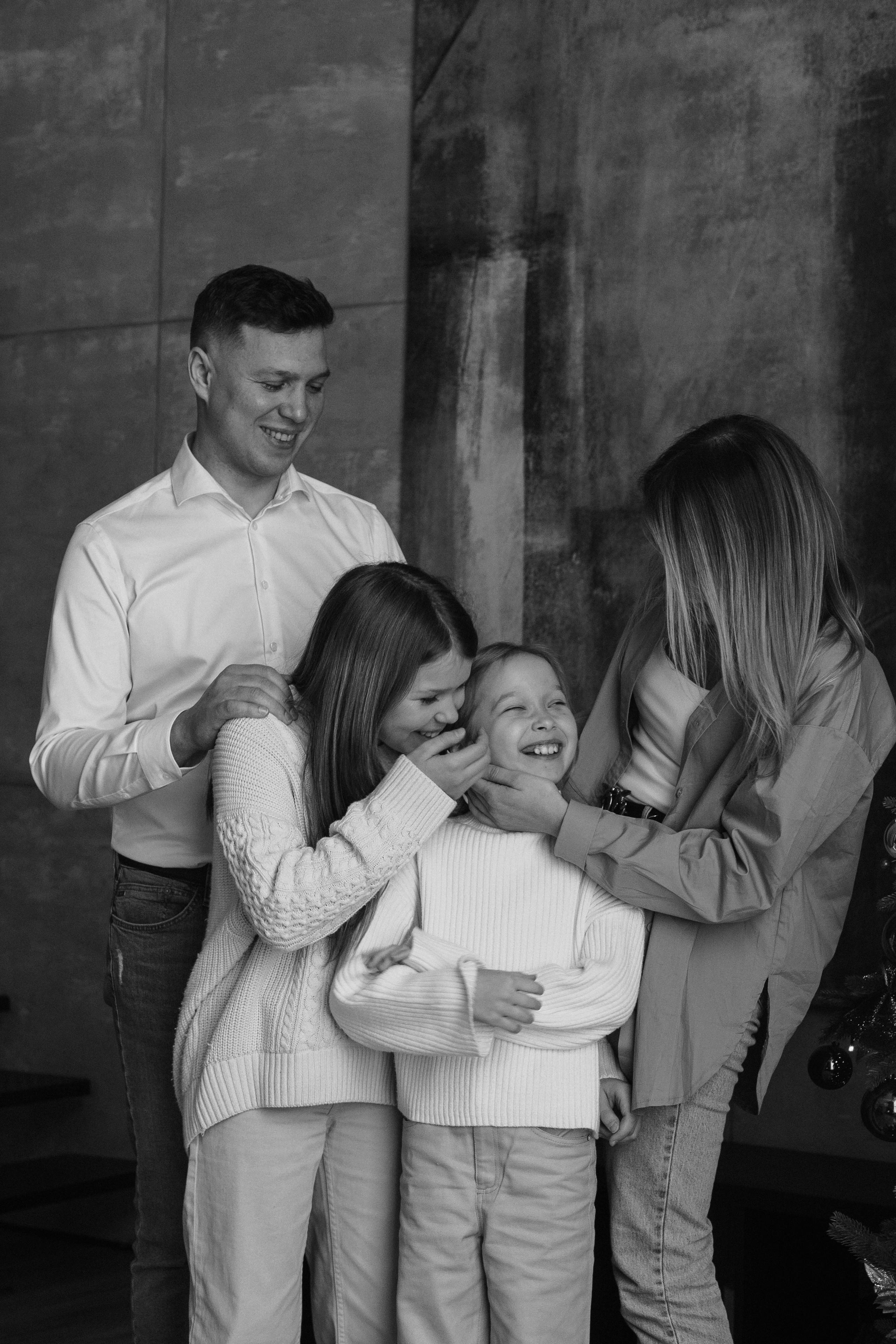 Семья К. Новогодняя история в студии. Фотограф Ольга Игорева