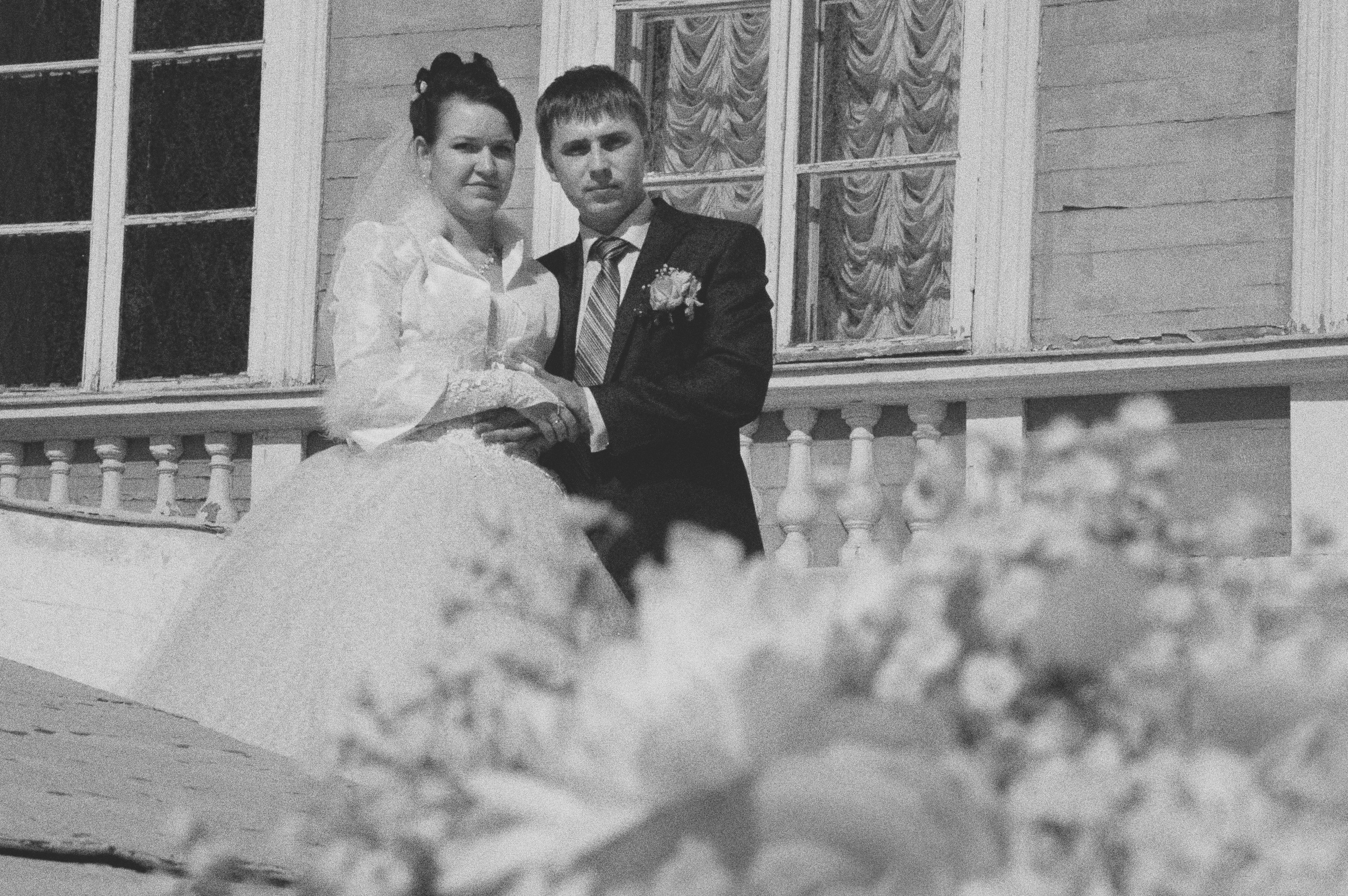 Кирилл и Анна. Свадьба в черно-белых фотографиях. Фотограф в городе Электросталь Ногинск Москва — Алексей Закхеев