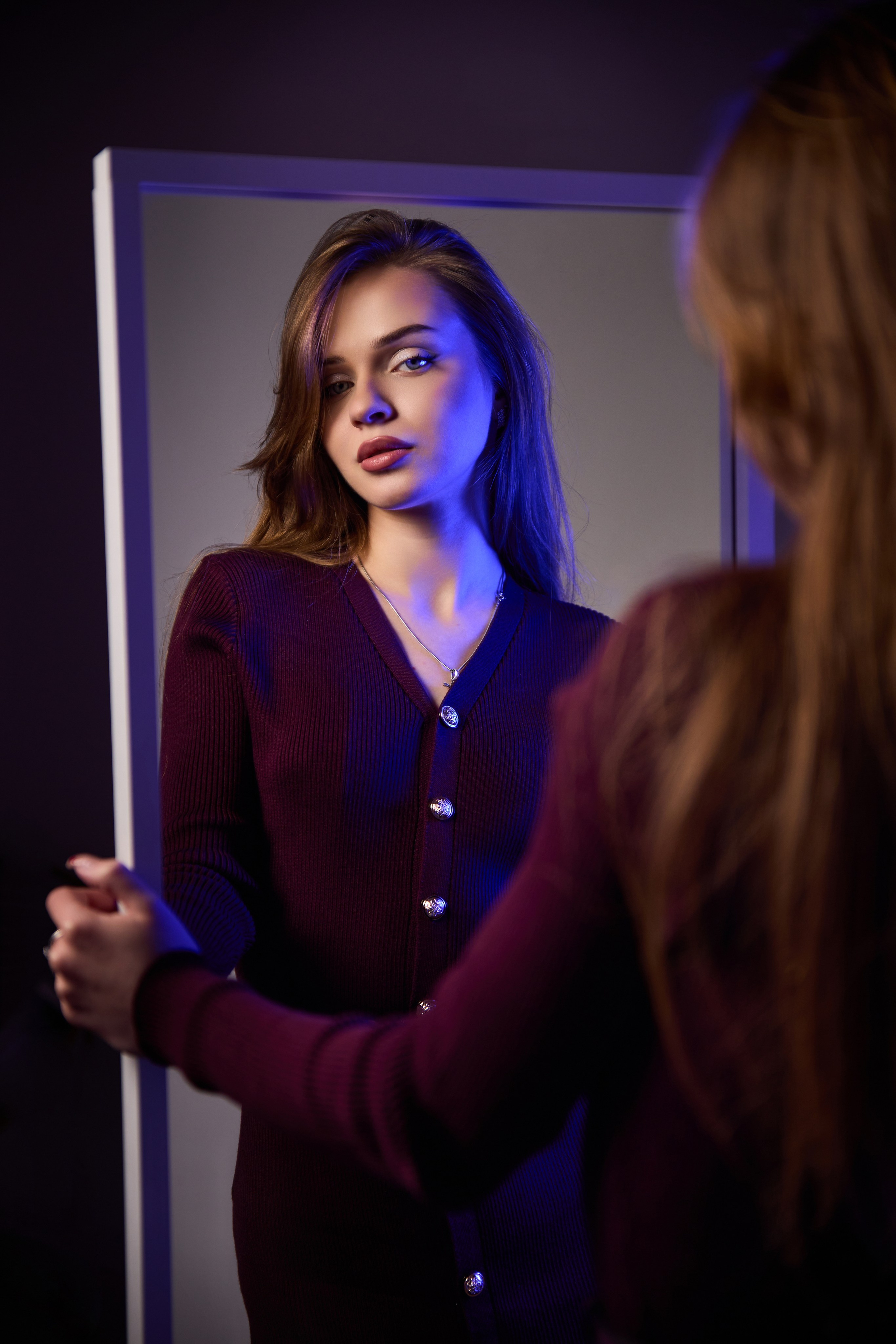 СТУДИЯ «ВСЕ В КАДРЕ». ЦВЕТНОЙ СВЕТ. КАТЯ. Фотограф Татаринов Андрей (Донецк / Макеевка)