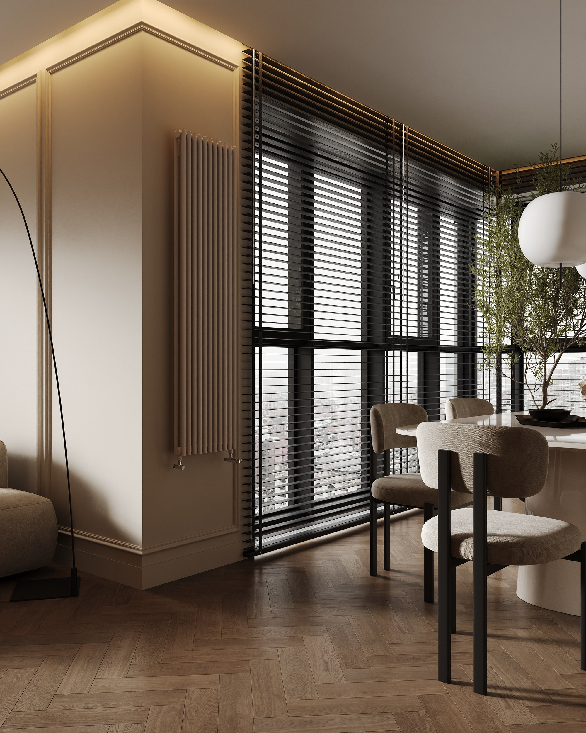 Кухня-гостиная «Одинарка». 3D визуализация интерьера Надежда Соколова