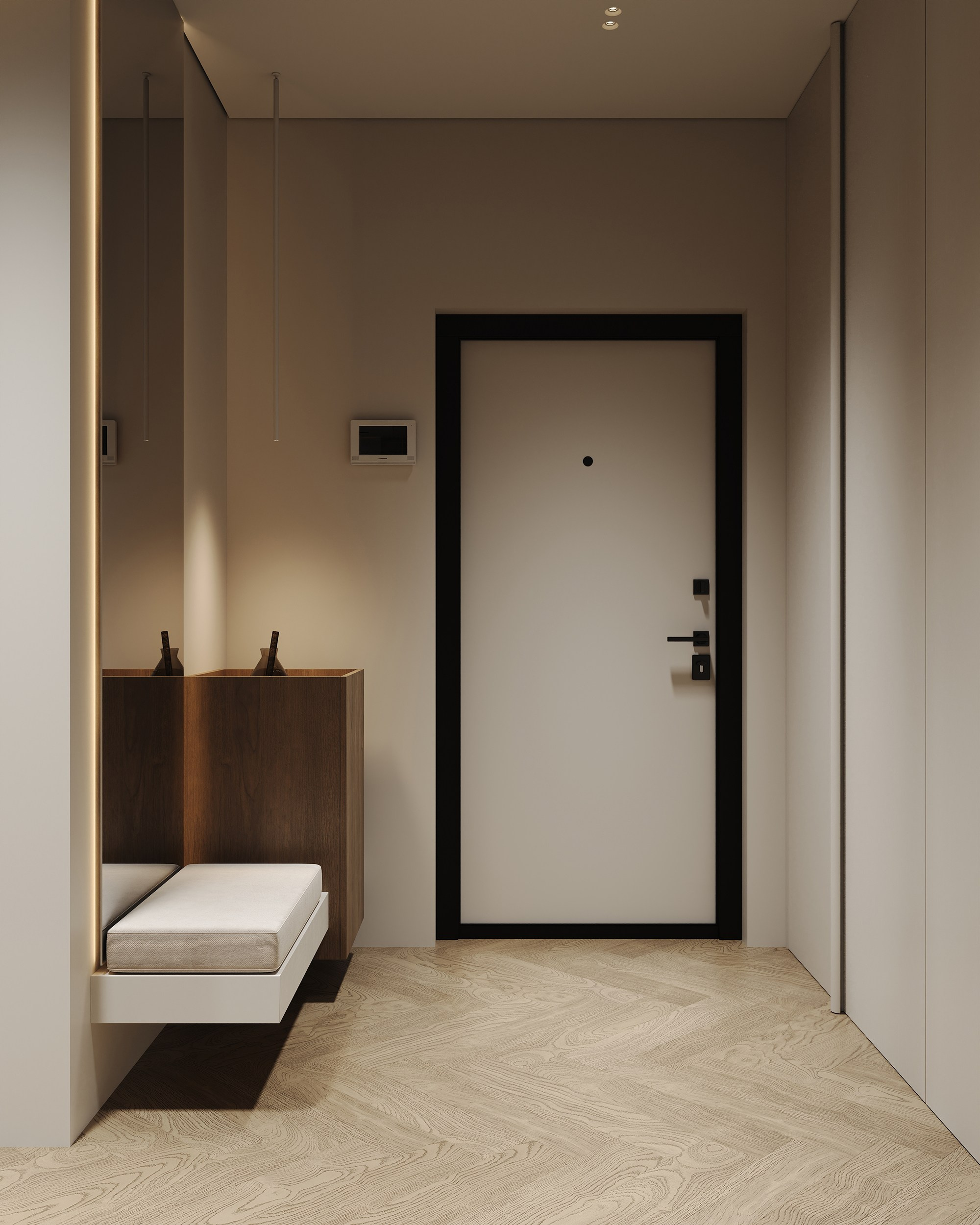 Кухня-гостиная ЖК «Парк столиц». 3D визуализация интерьера Надежда Соколова