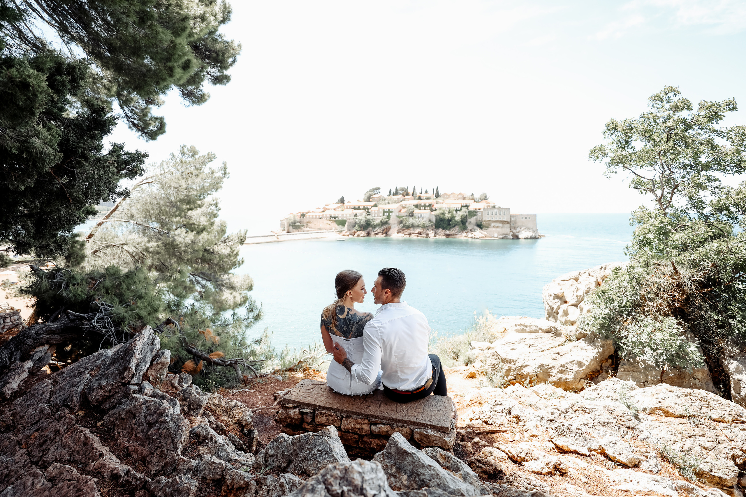 Ksenia & Artёm, Черногория / Montenegro / Sv. Stefan-Budva. Свадебный фотограф в России, Черногории и в Европе Надежда Никитина