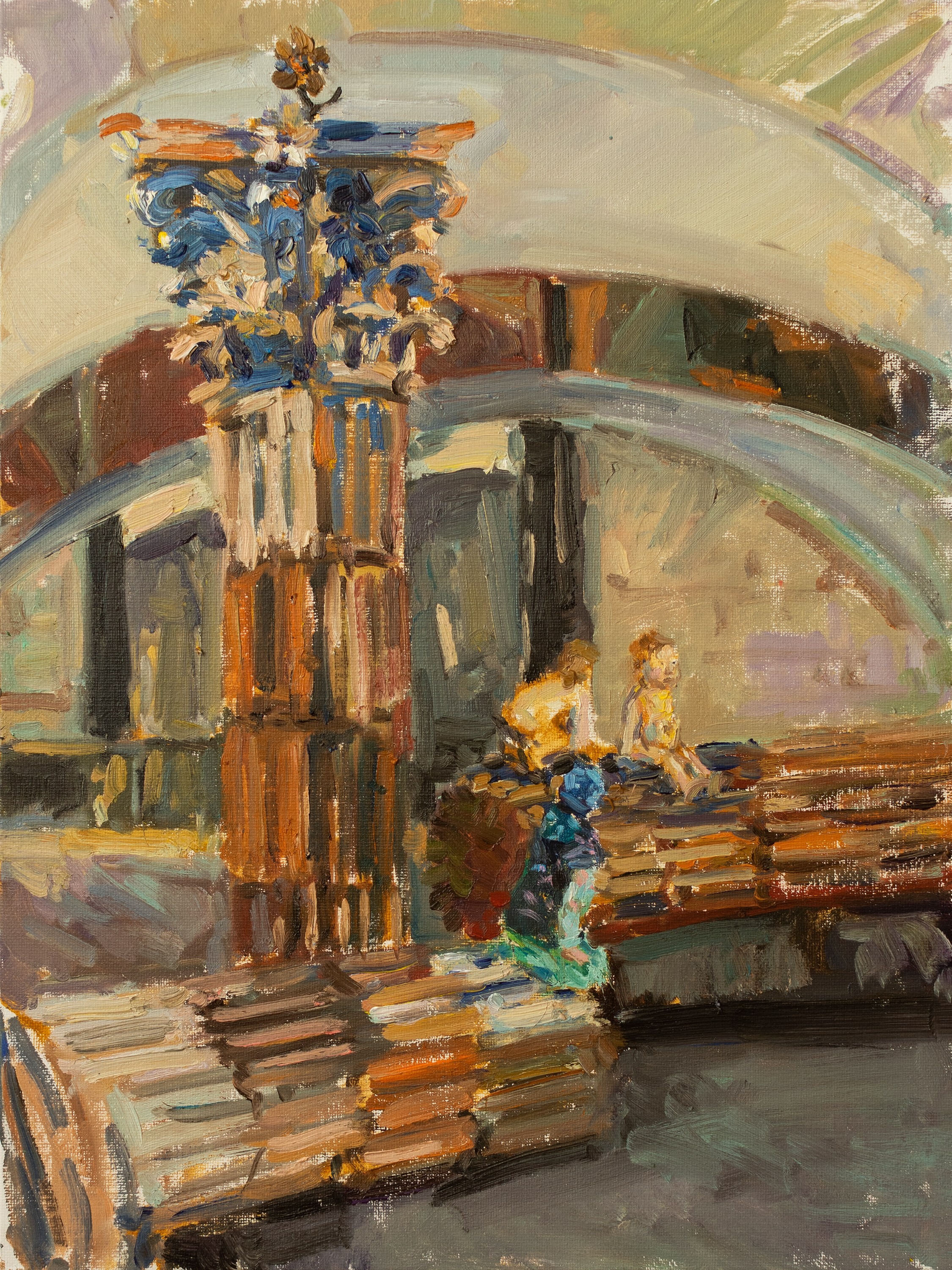 "Этюд. На Римской" холст на картоне, масло 40х30см, 2025 не продается