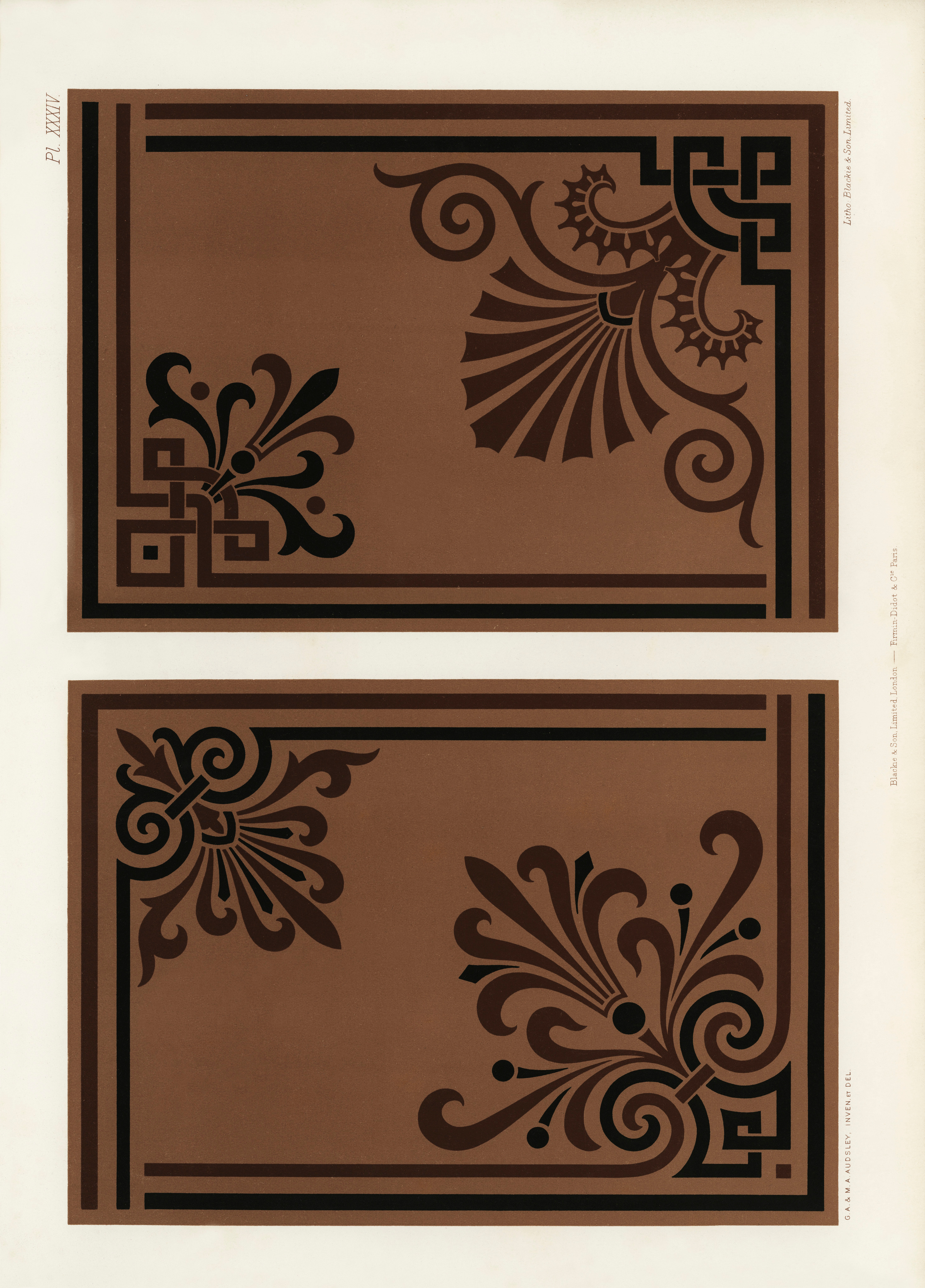 The Practical Decorator and Ornamentist (1892) by G.A Audsley and M.A. Audsley. Художественная мастерская