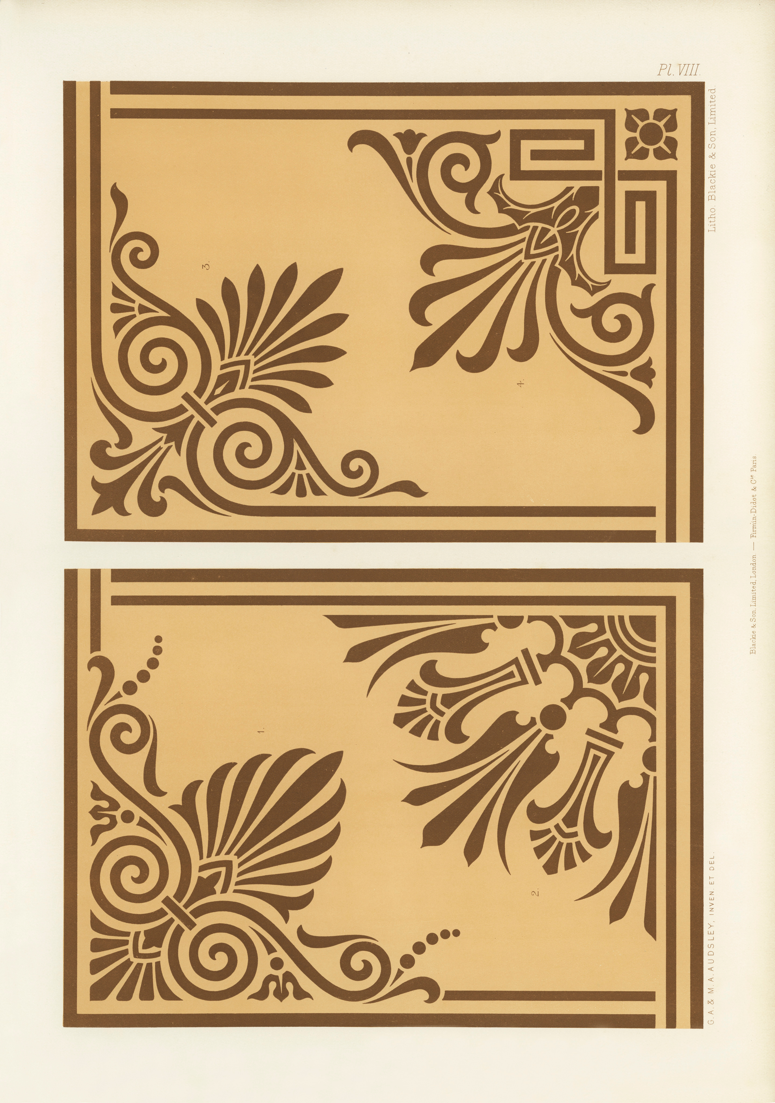 The Practical Decorator and Ornamentist (1892) by G.A Audsley and M.A. Audsley. Художественная мастерская